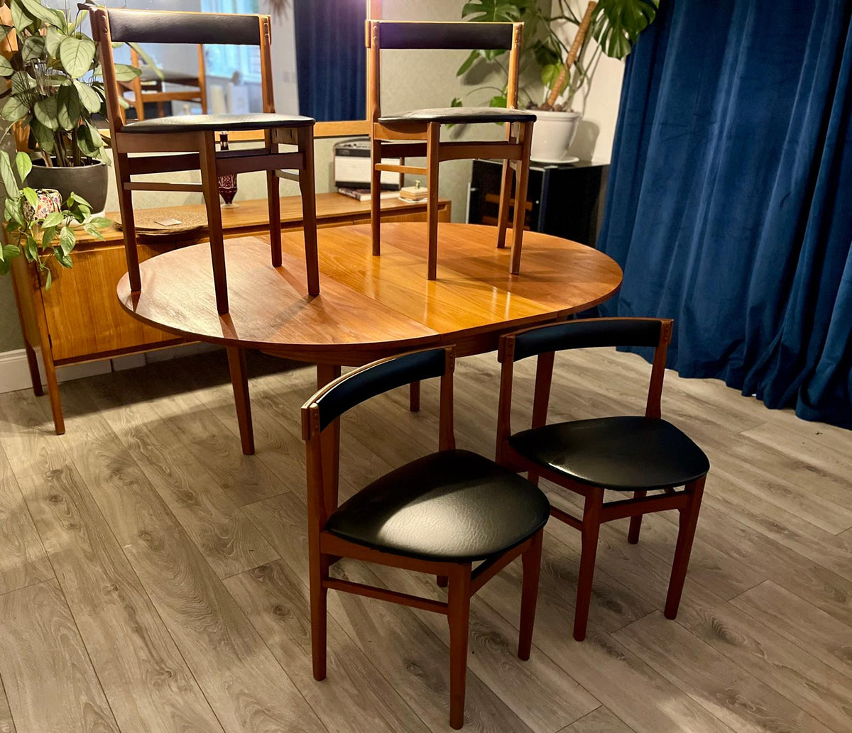 Restored Dining Table & 4 chairs by McIntosh