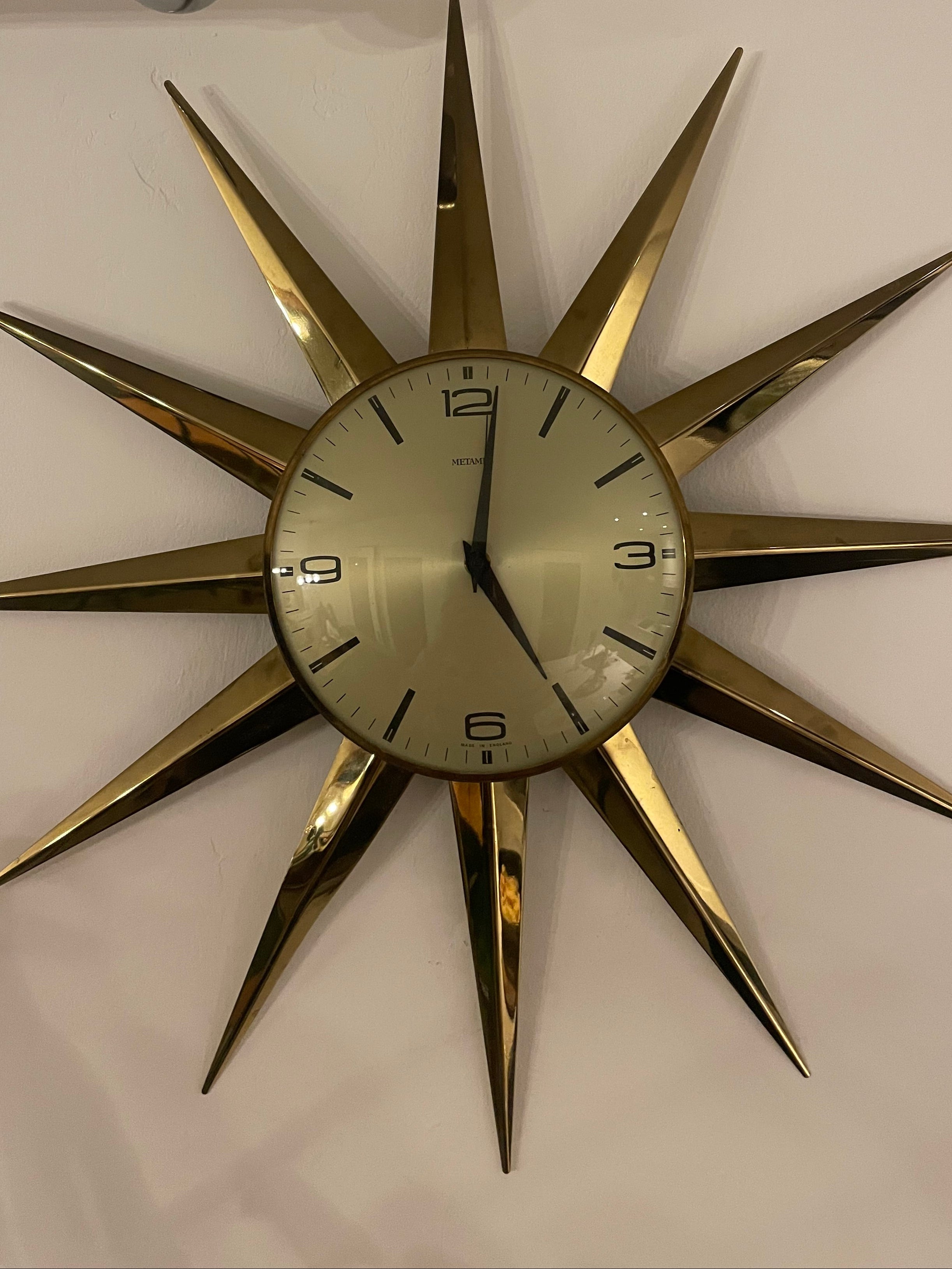 Mid-century Metamec Wall Clock