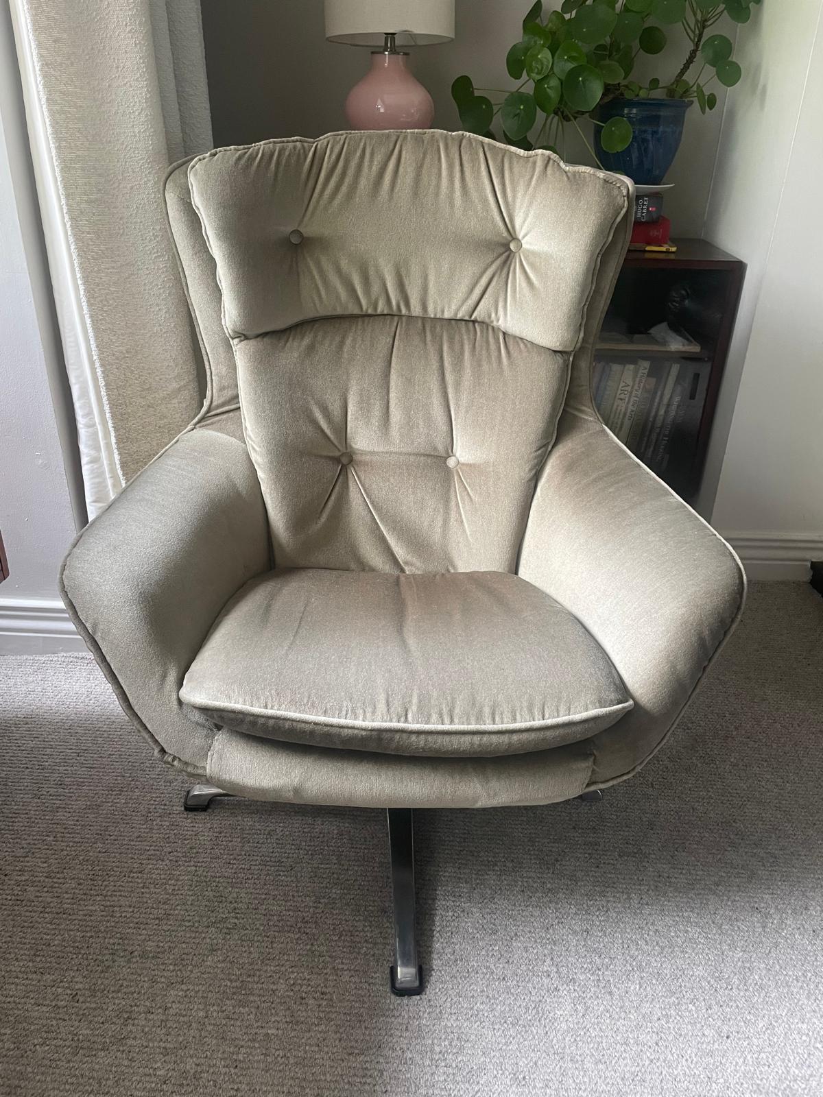 mid century egg chair - Grace and Joy