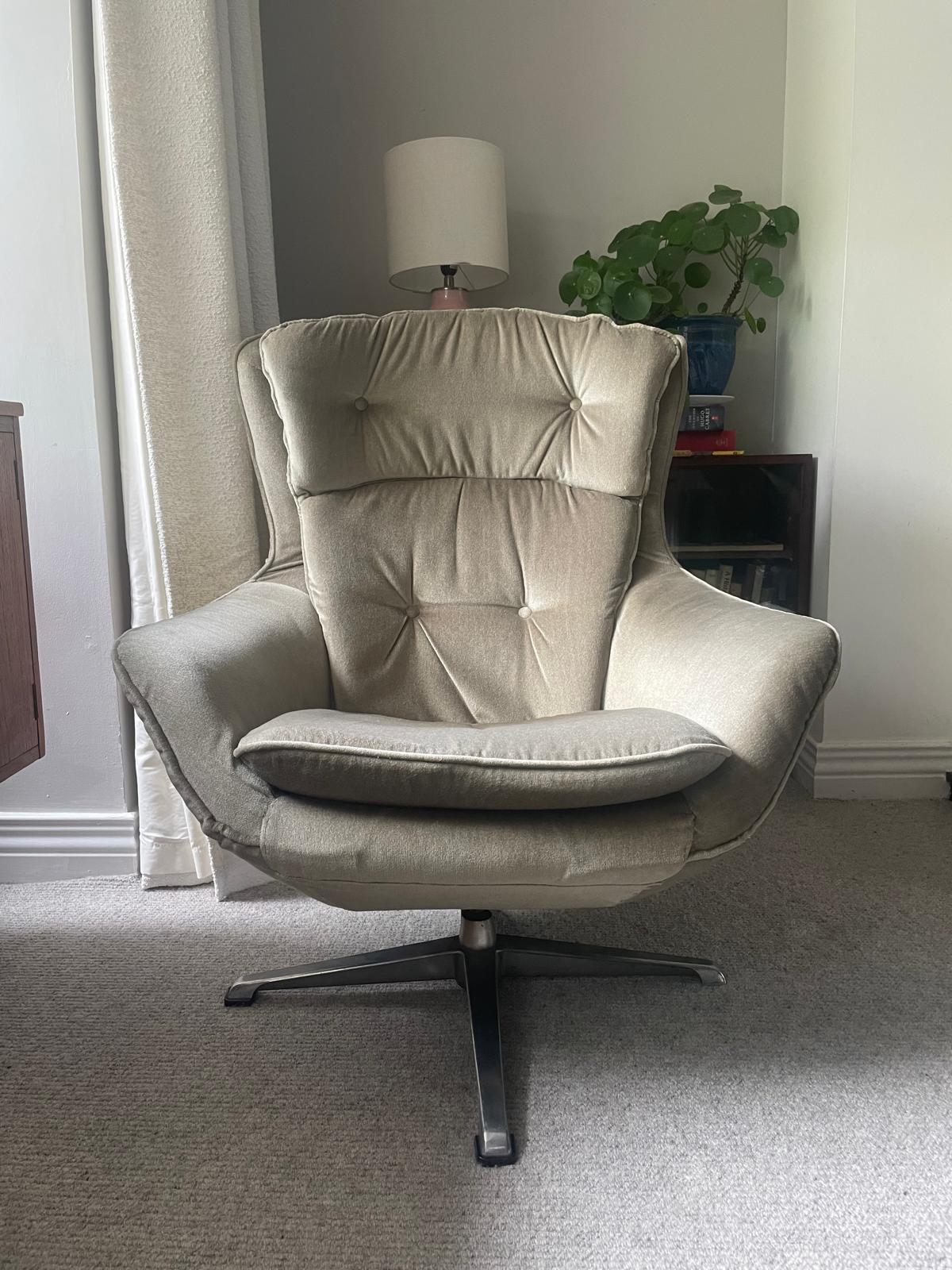 mid century egg chair - Grace and Joy