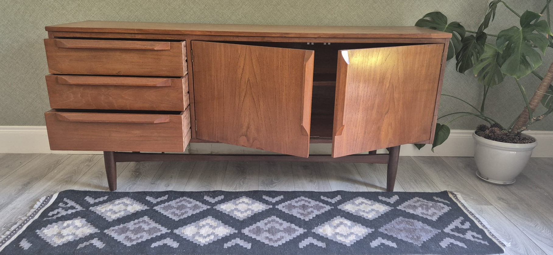 Rare Mid 1960’s McIntosh teak Eden sideboard
