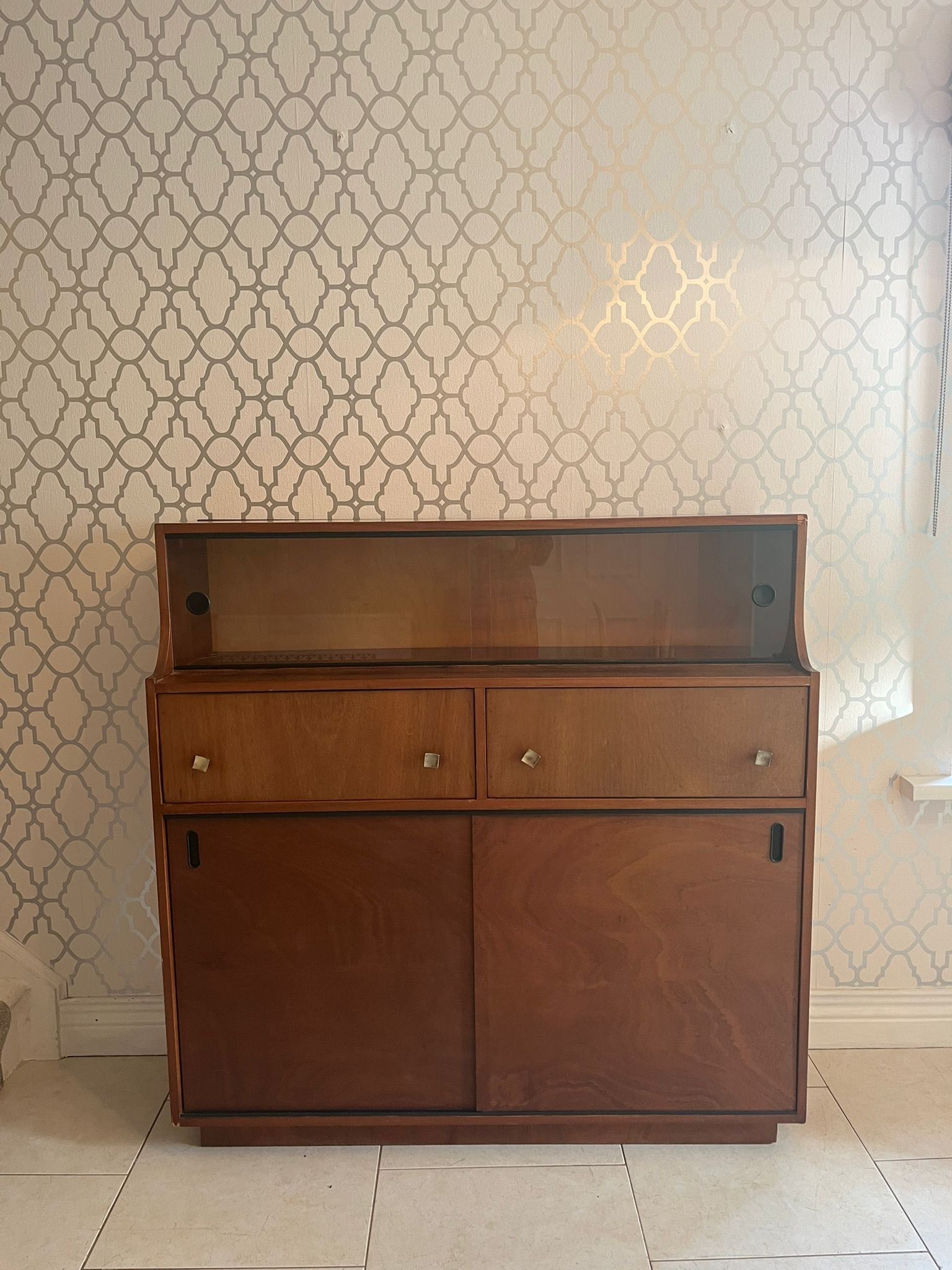 Mid Century modern minimalist display cabinet