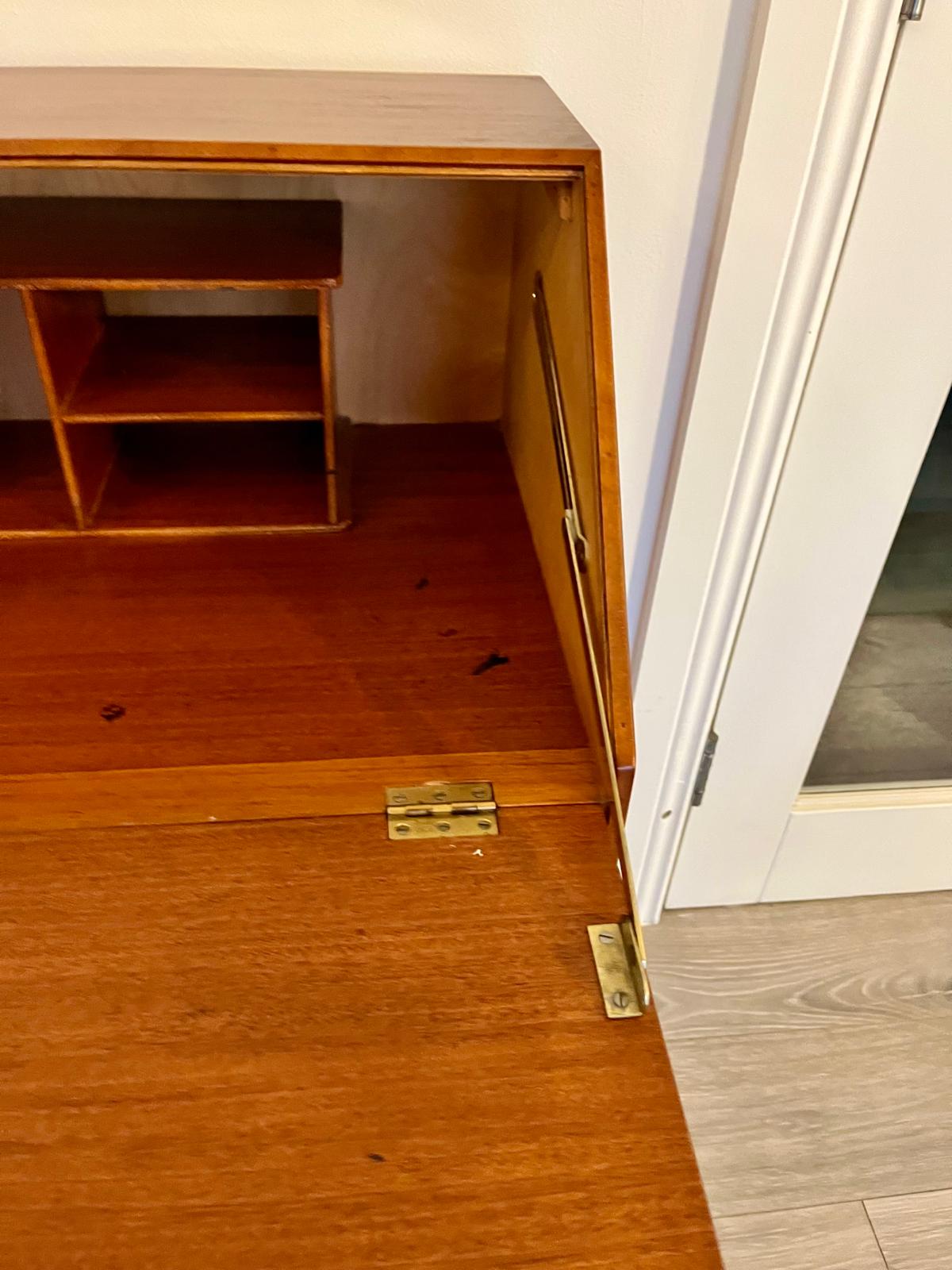 Mid-century modern petite writing bureau