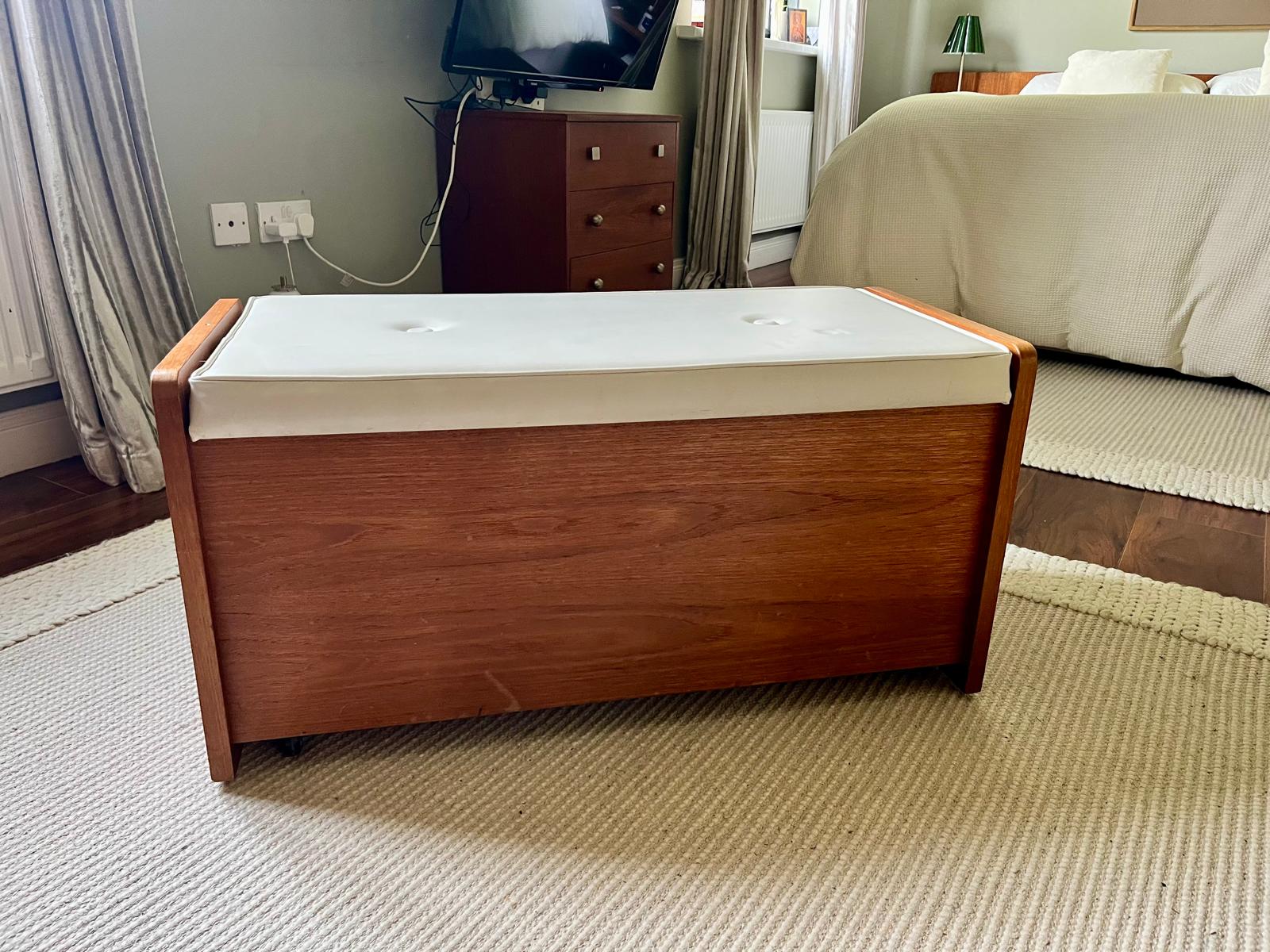 Mid century teak blanket box - Grace and joy Furniture
