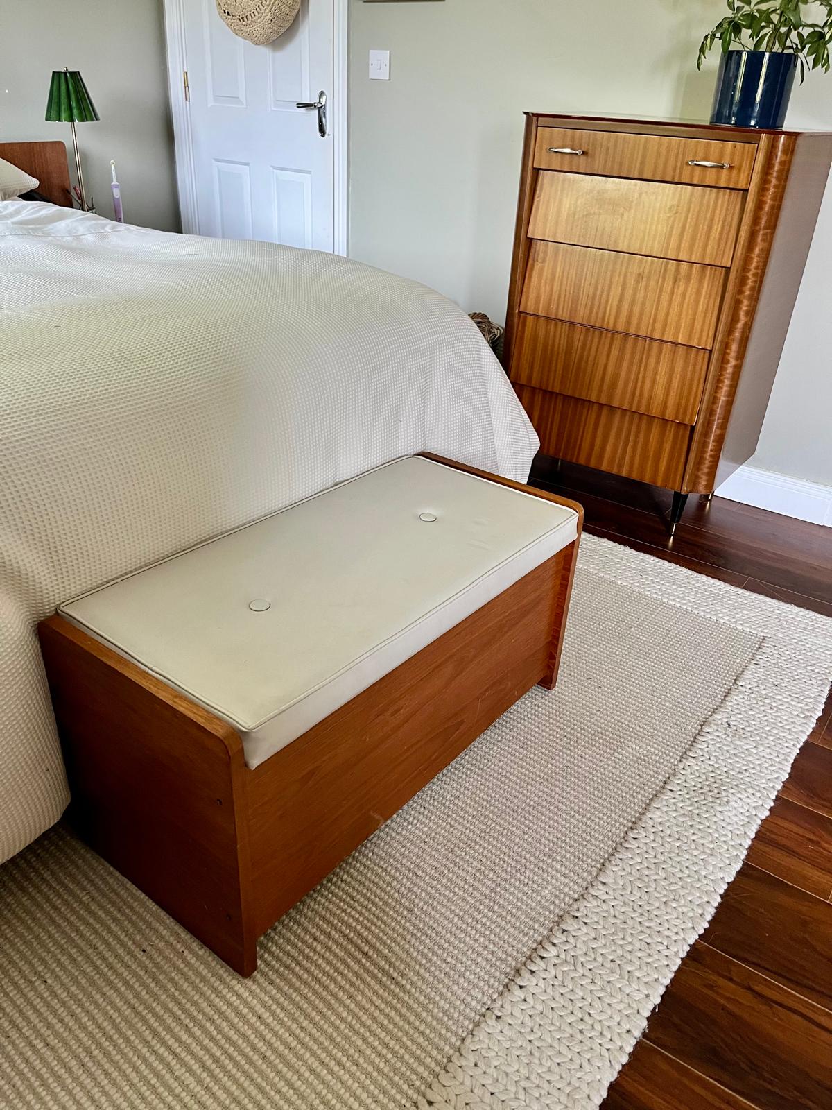 Mid century teak blanket box - Grace and joy Furniture
