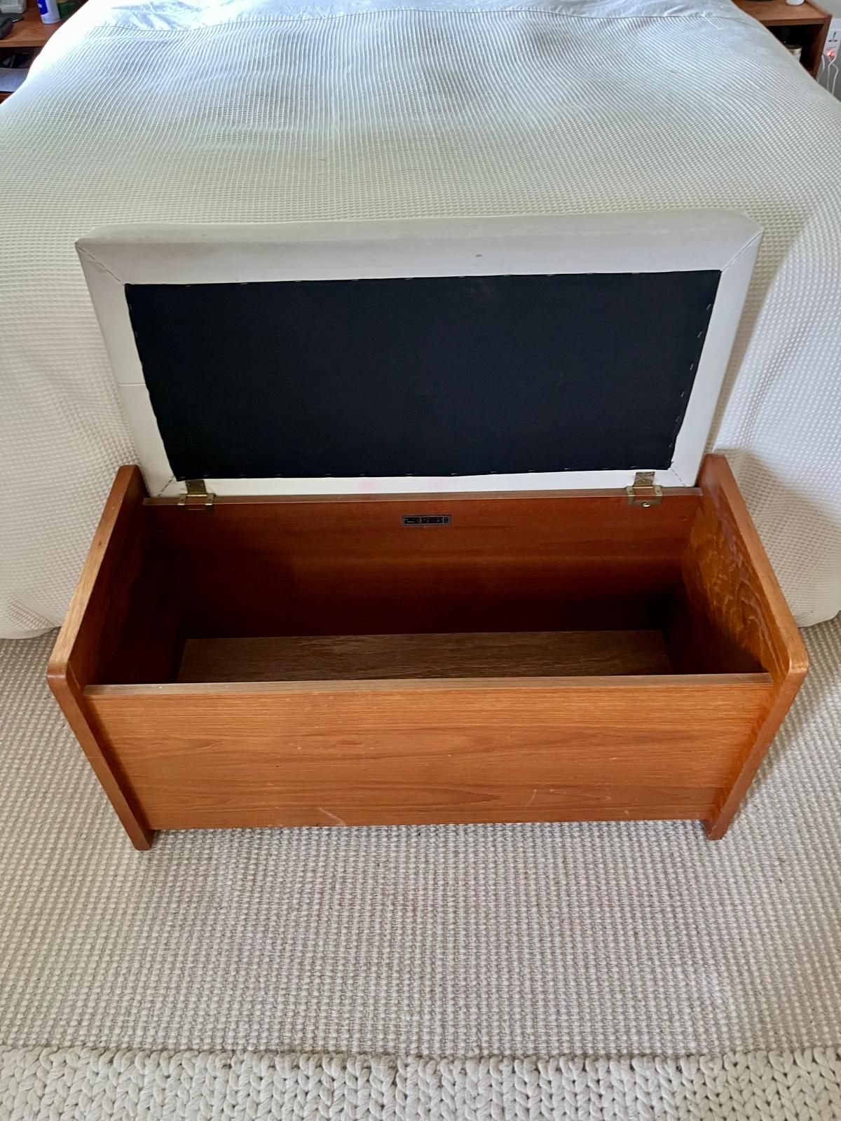 Mid century teak blanket box - Grace and joy Furniture