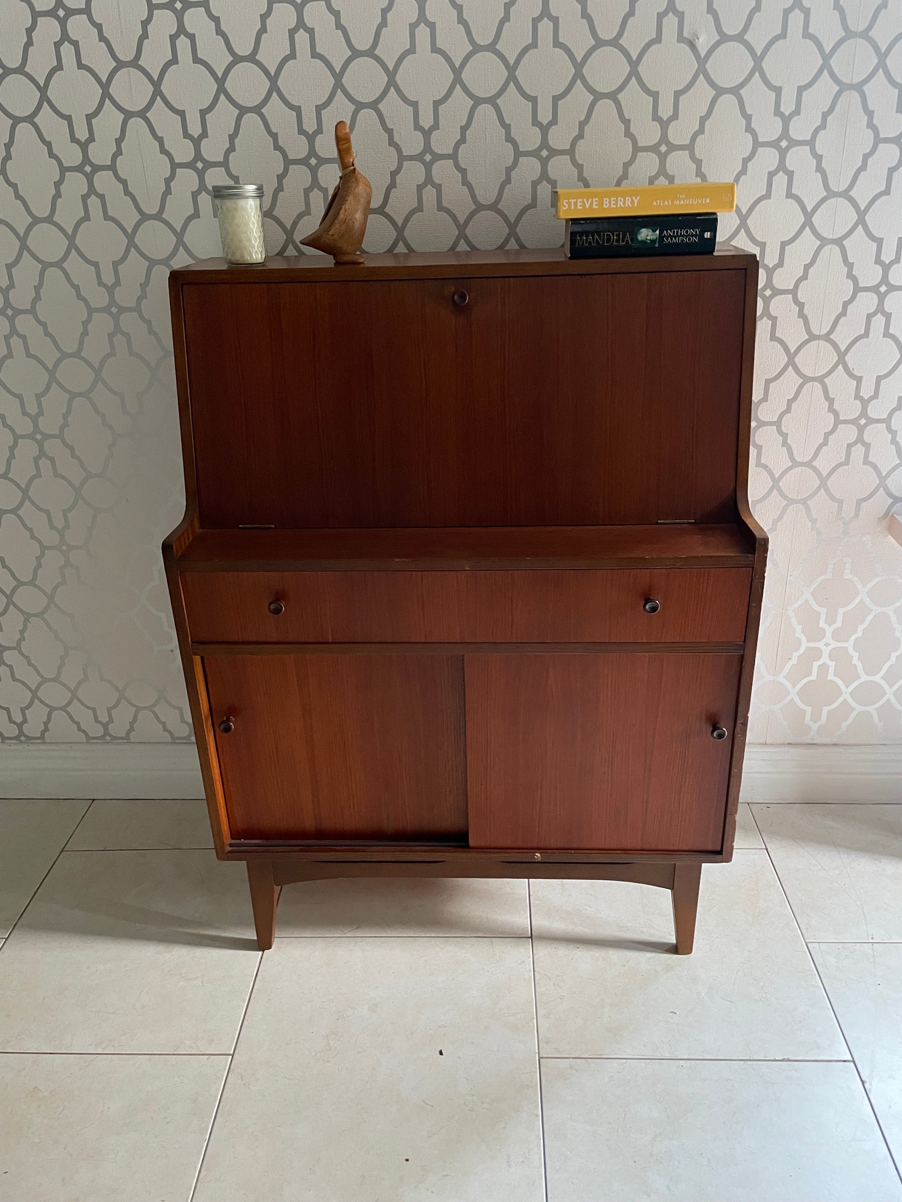 Mid century Teak Bureau