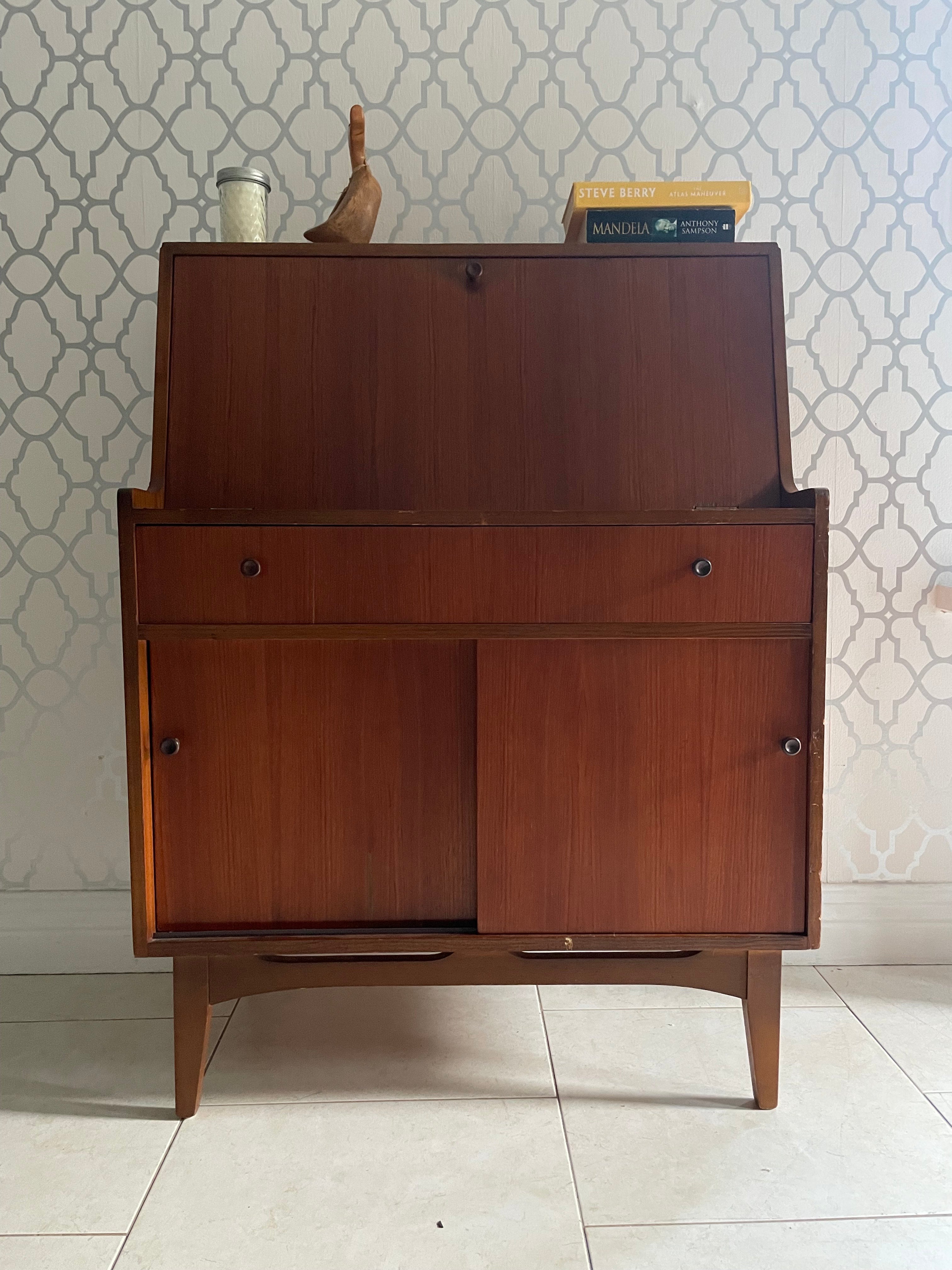 Mid century Teak Bureau