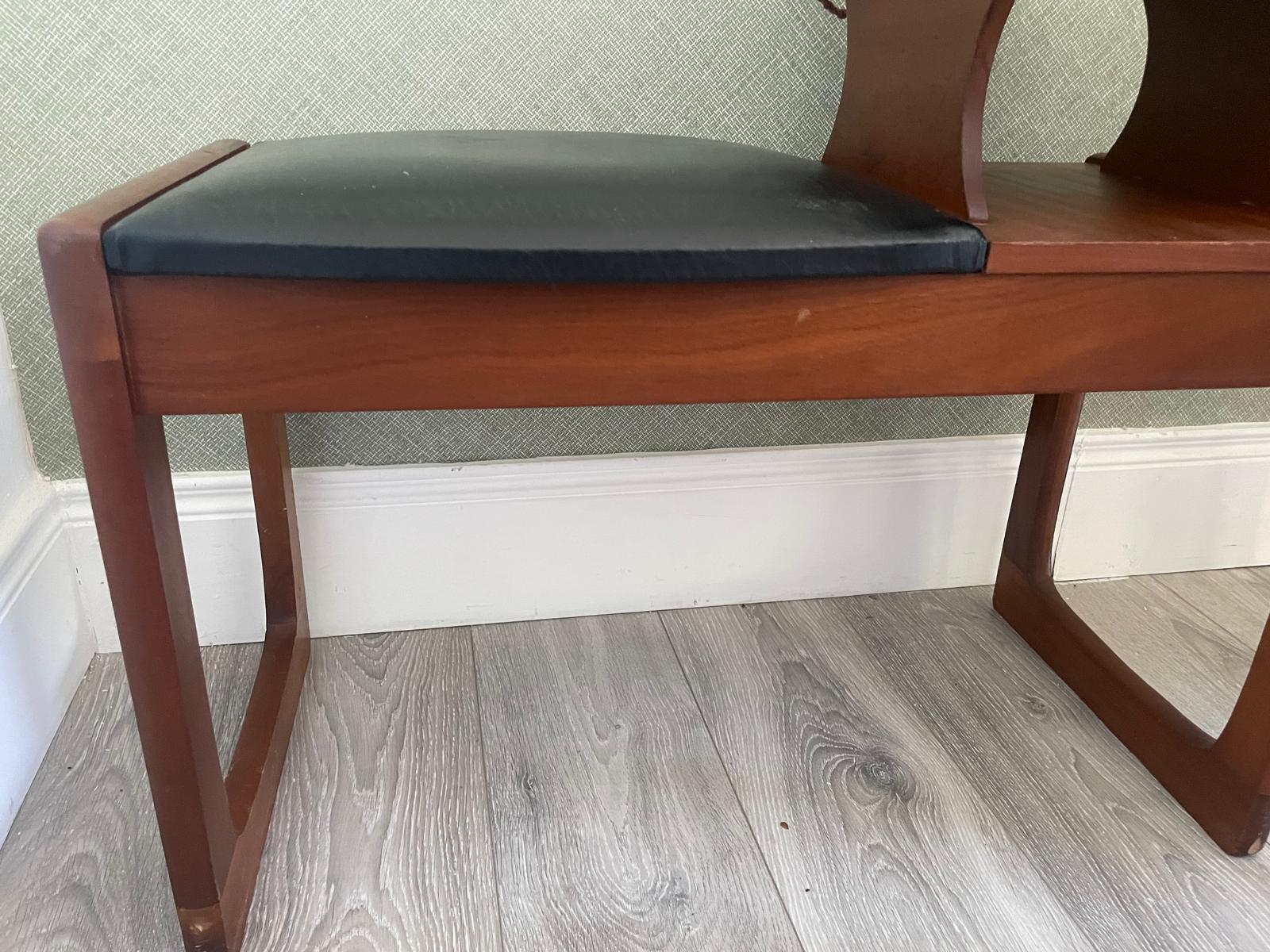 Teak Telephone Bench