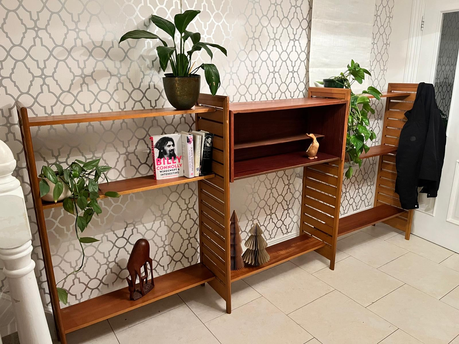 Three Bay Mid century Staples Ladderax shelving system