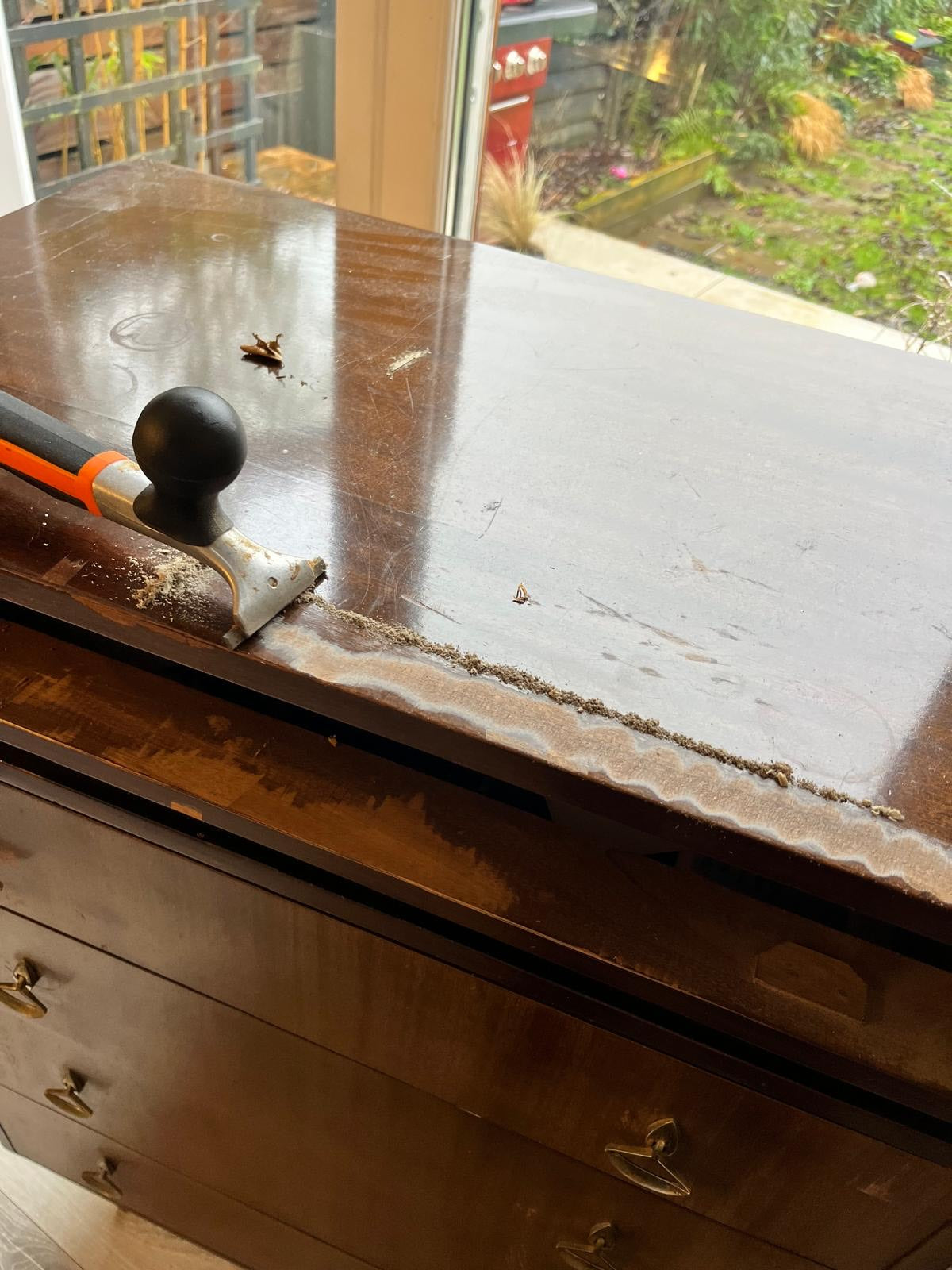 Restored Mid-century tru-style tallboy chest