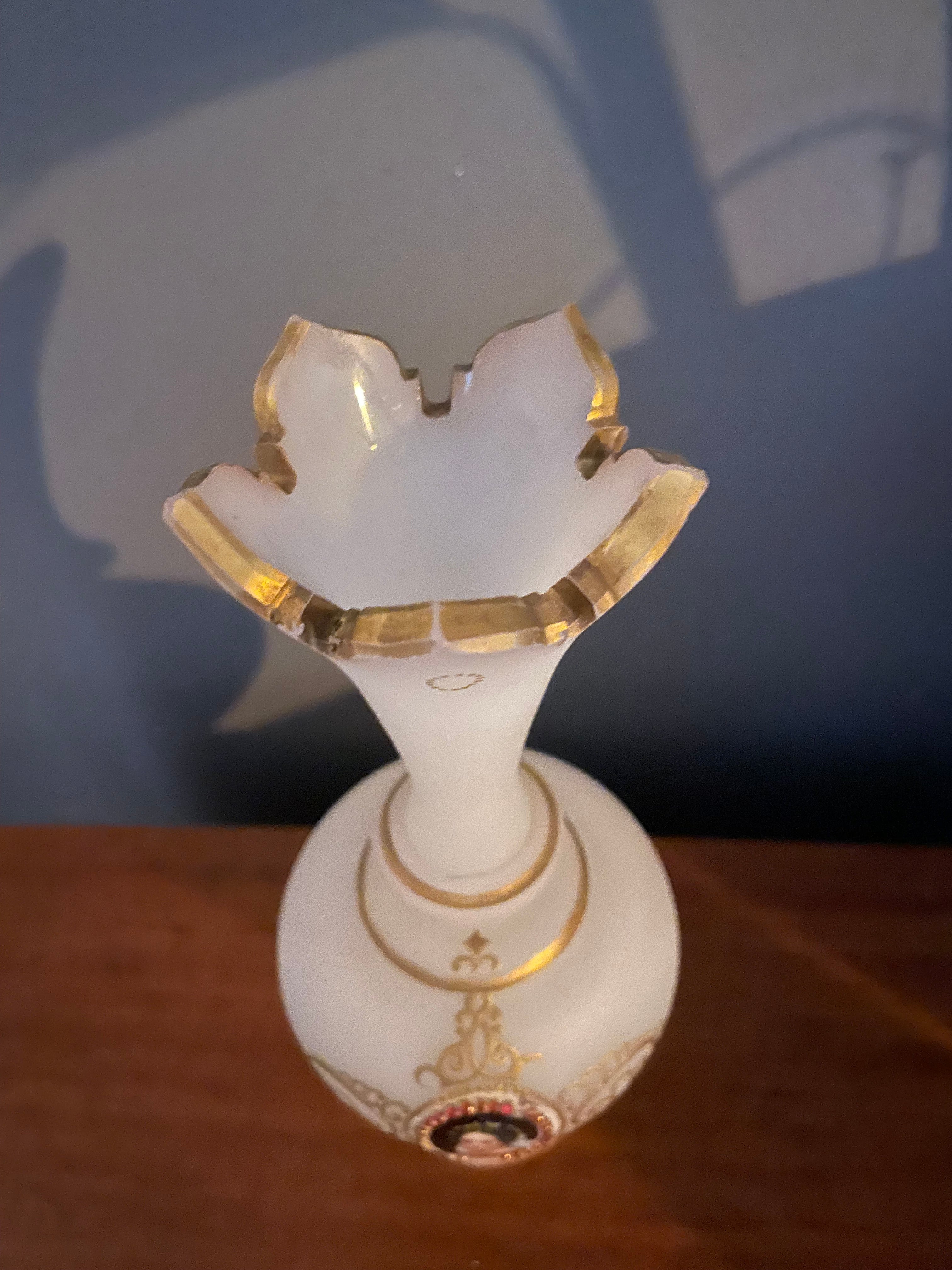Bohemian Opaline Glass Vase