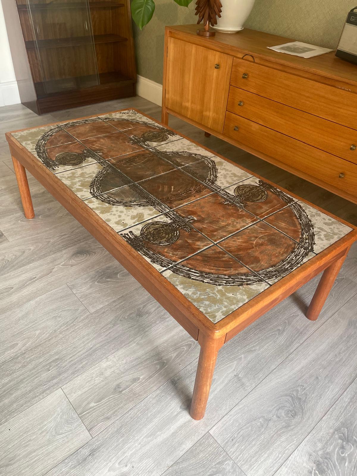 Trioh of Denmark MCM Tiled Coffee Table