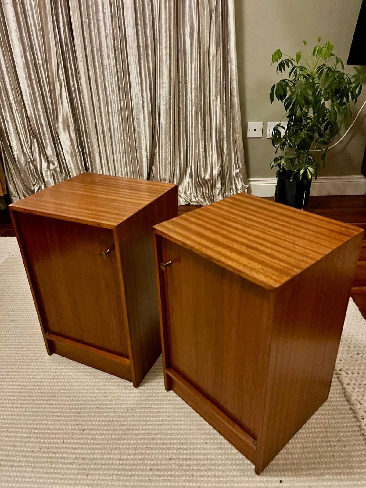 Pair of Mid century bedside cabinets by Uniflex