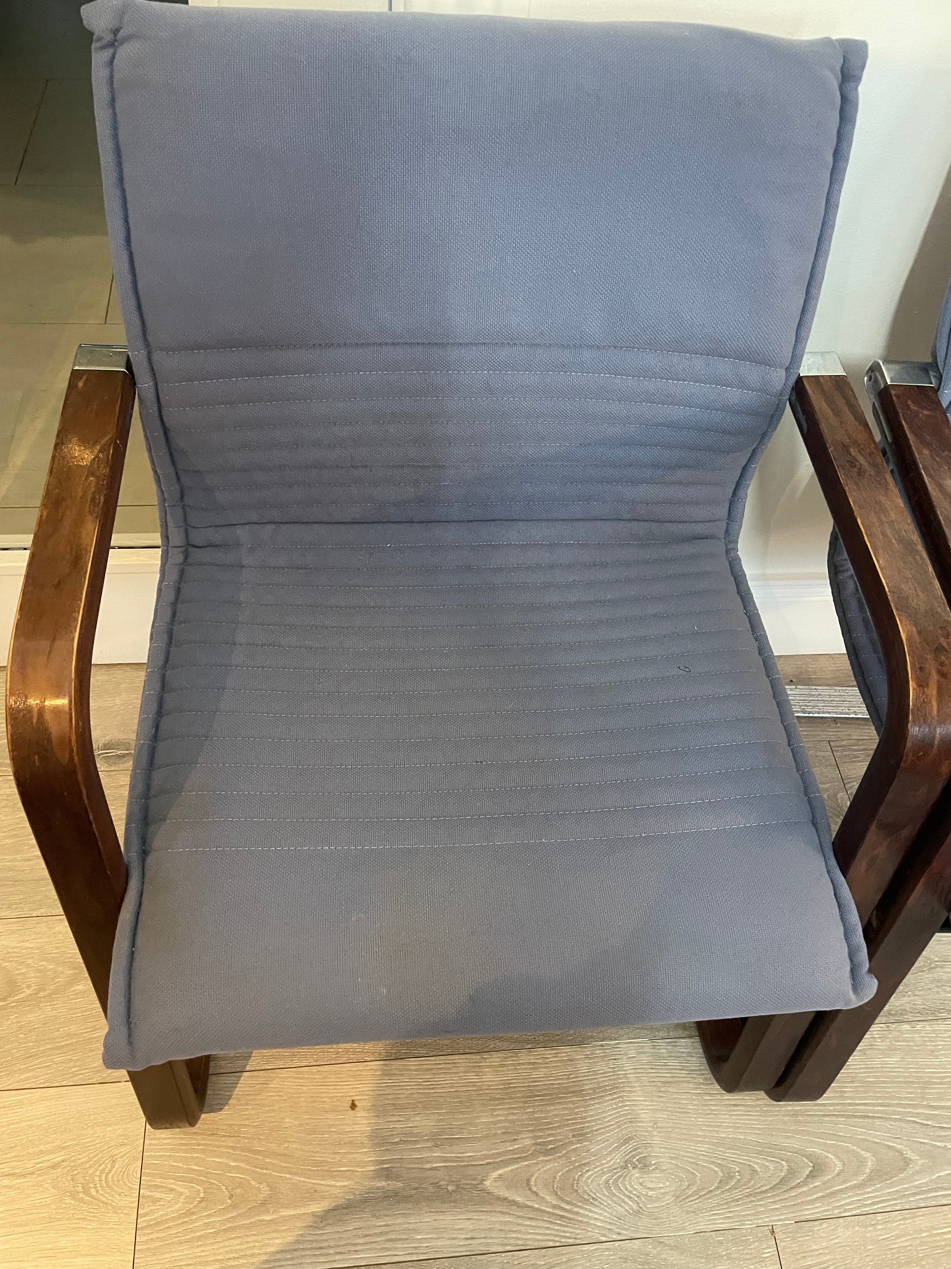 Pair of Wikhahn West German cantilever chairs