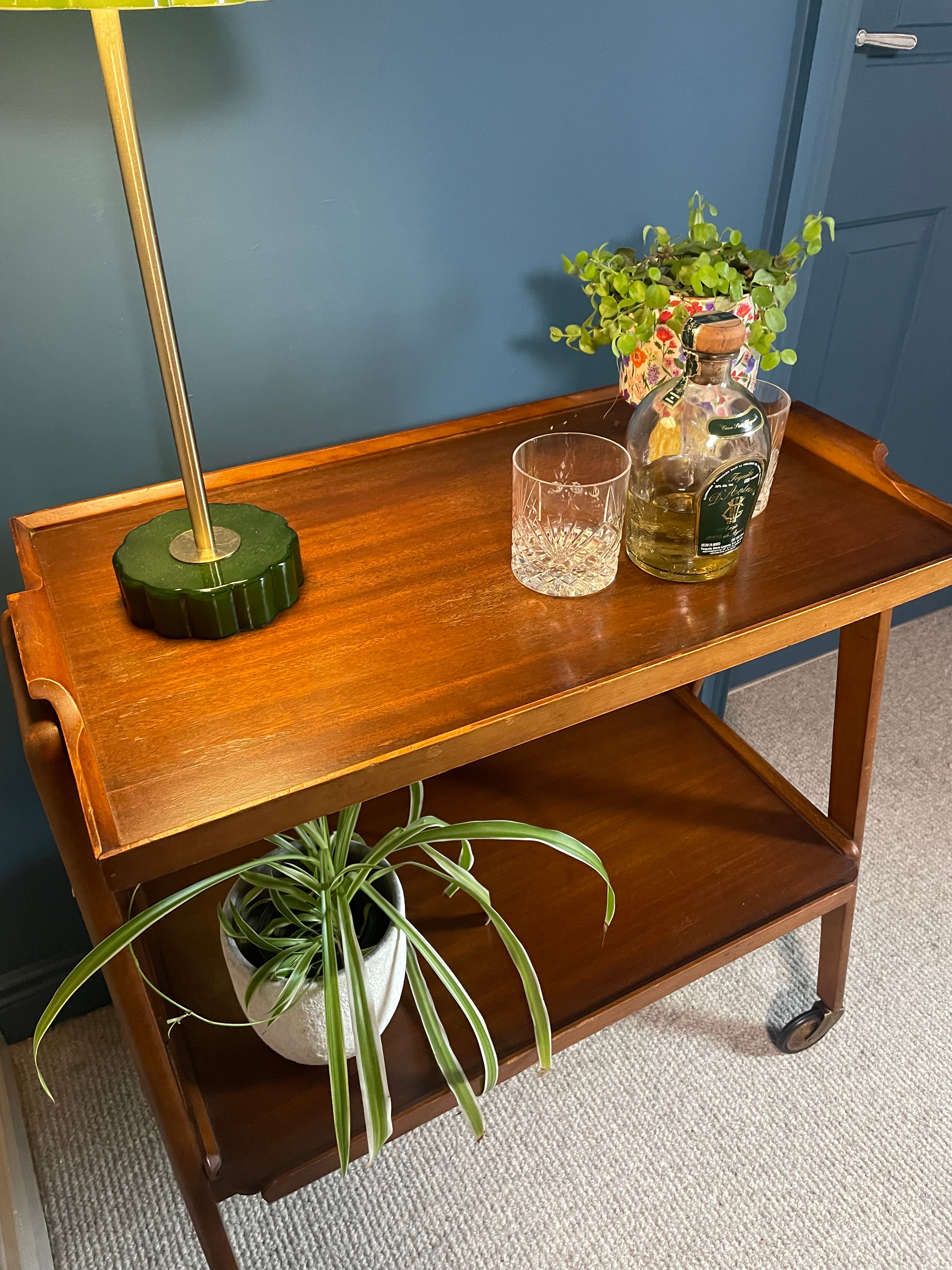 Mid century Remploy two tier side trolley