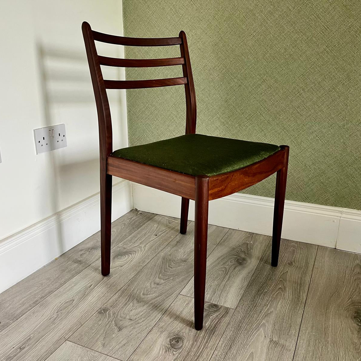 G Plan teak chair with green seat by Grace & Joy Furniture