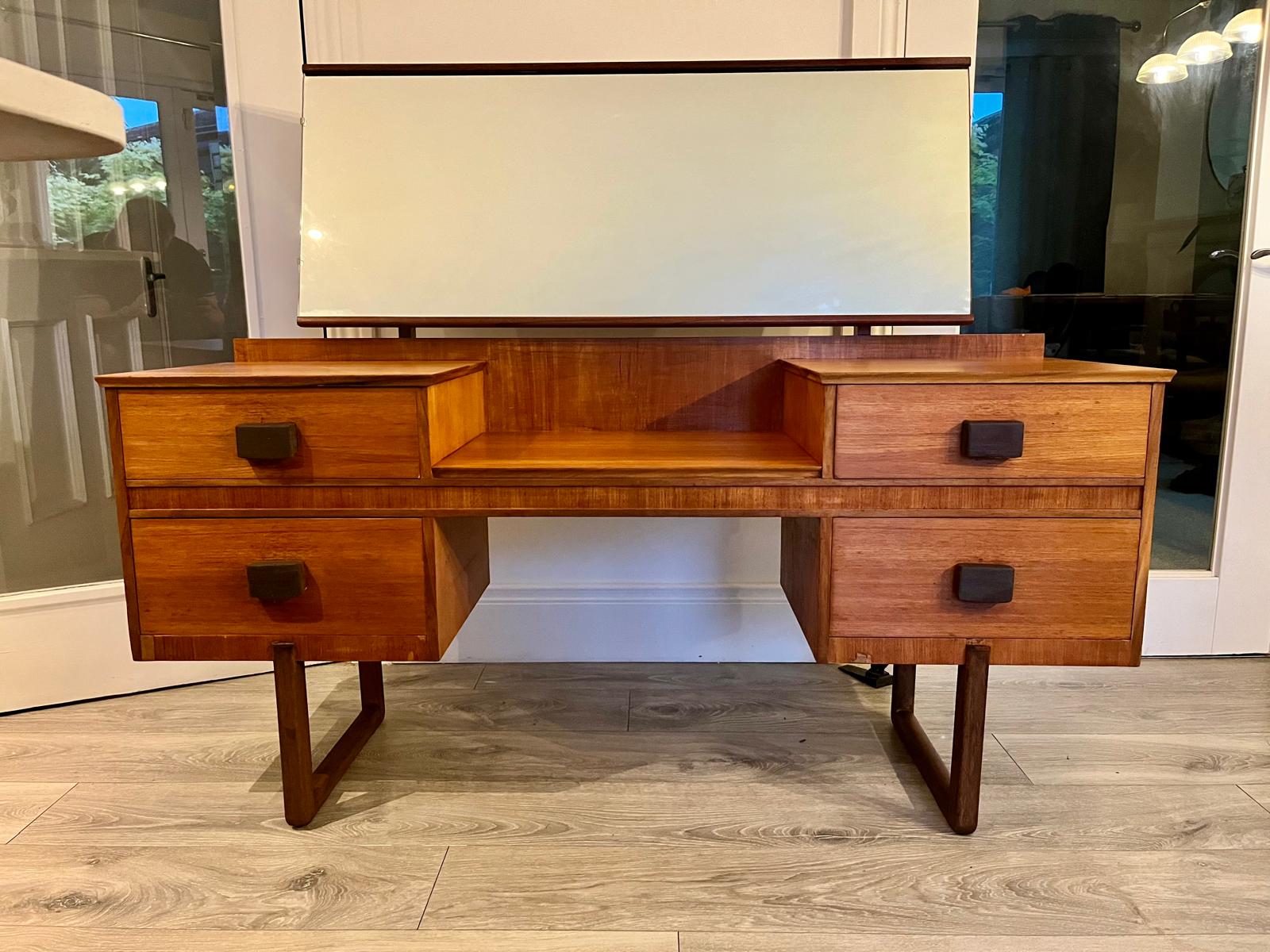 Restored retro dressing table with mirror by Grace & Joy Furniture