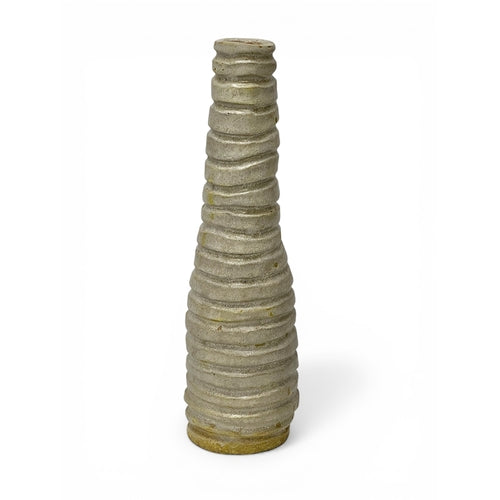 Glazed Stoneware bottle form vase