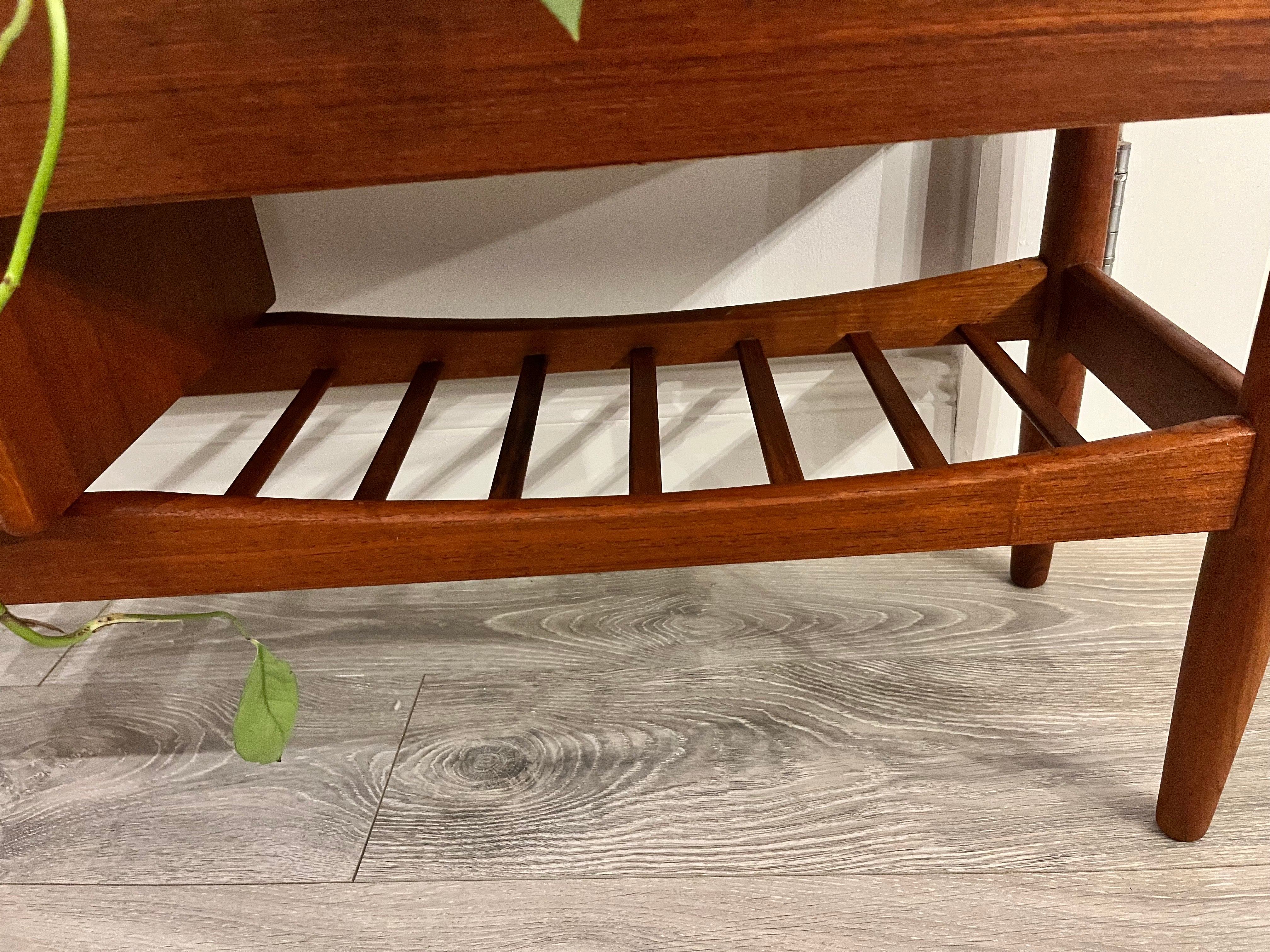 Vintage Anne Wahl Iversen teak planter bench