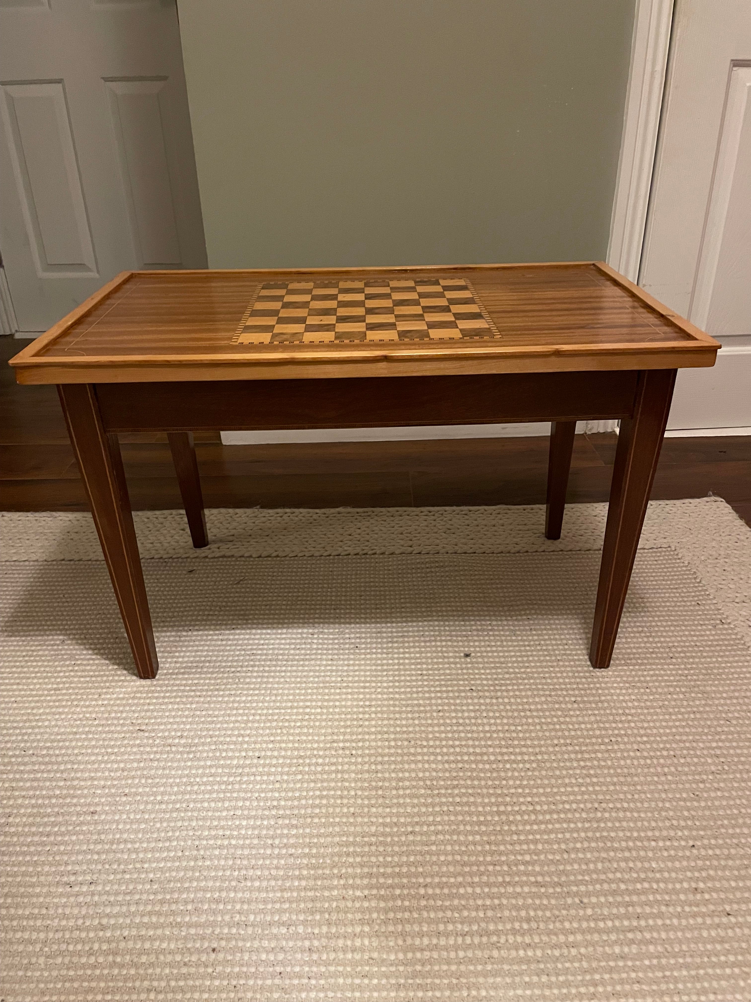 Vintage chess table