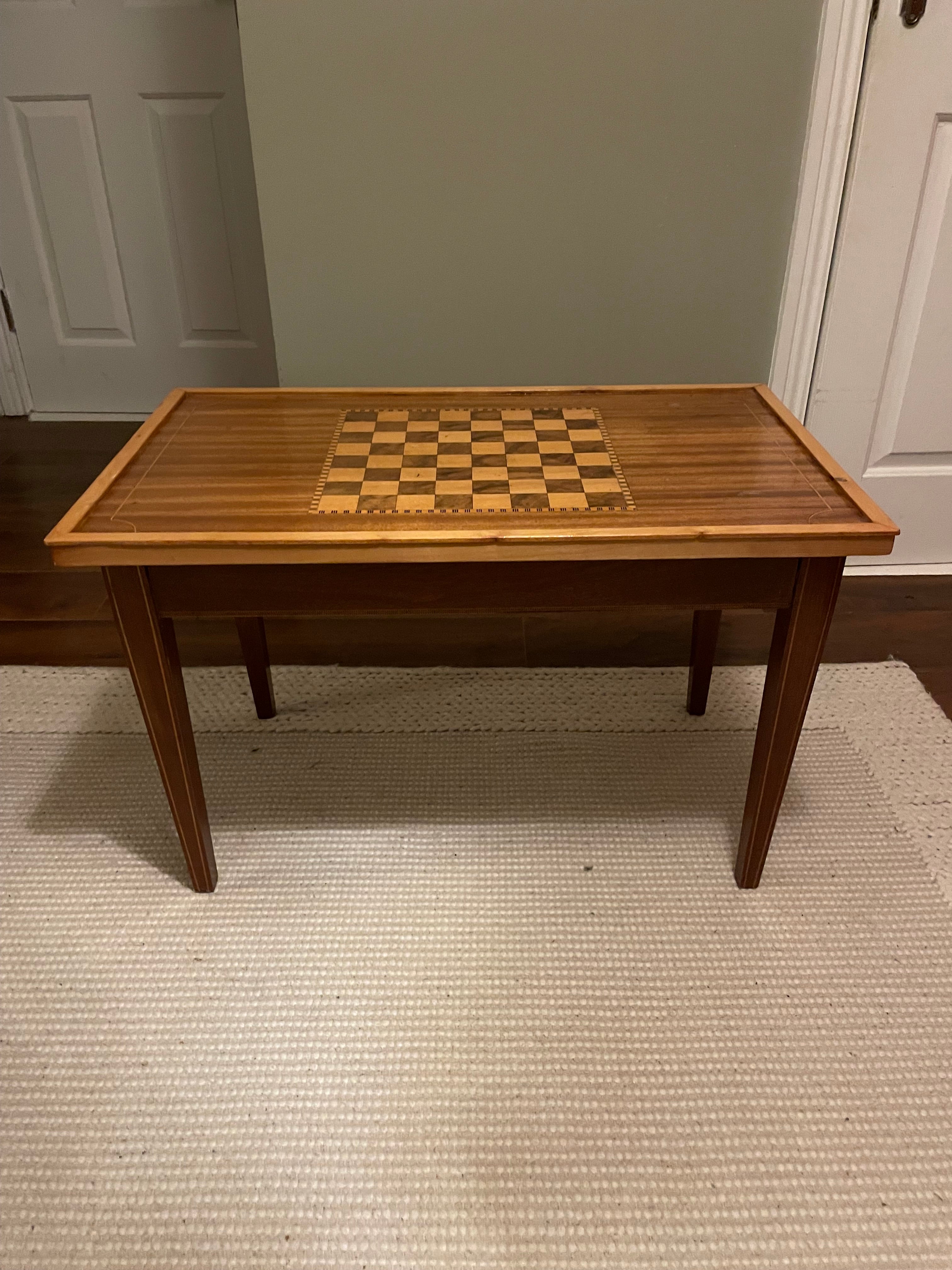 Vintage chess table