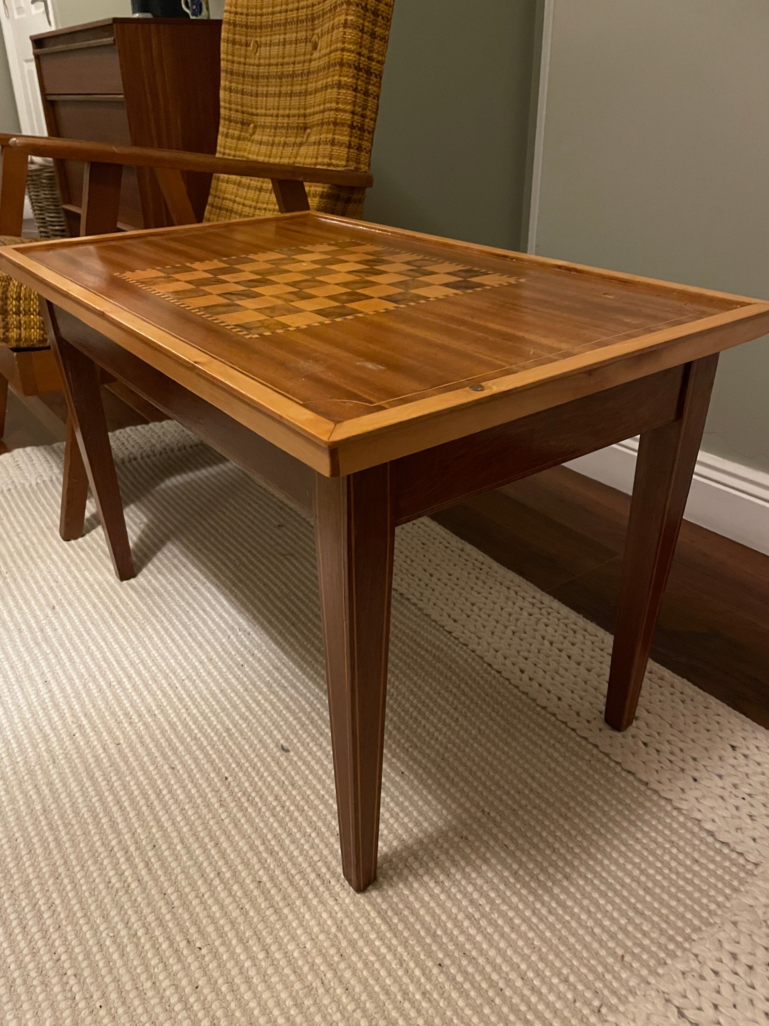 Vintage chess table
