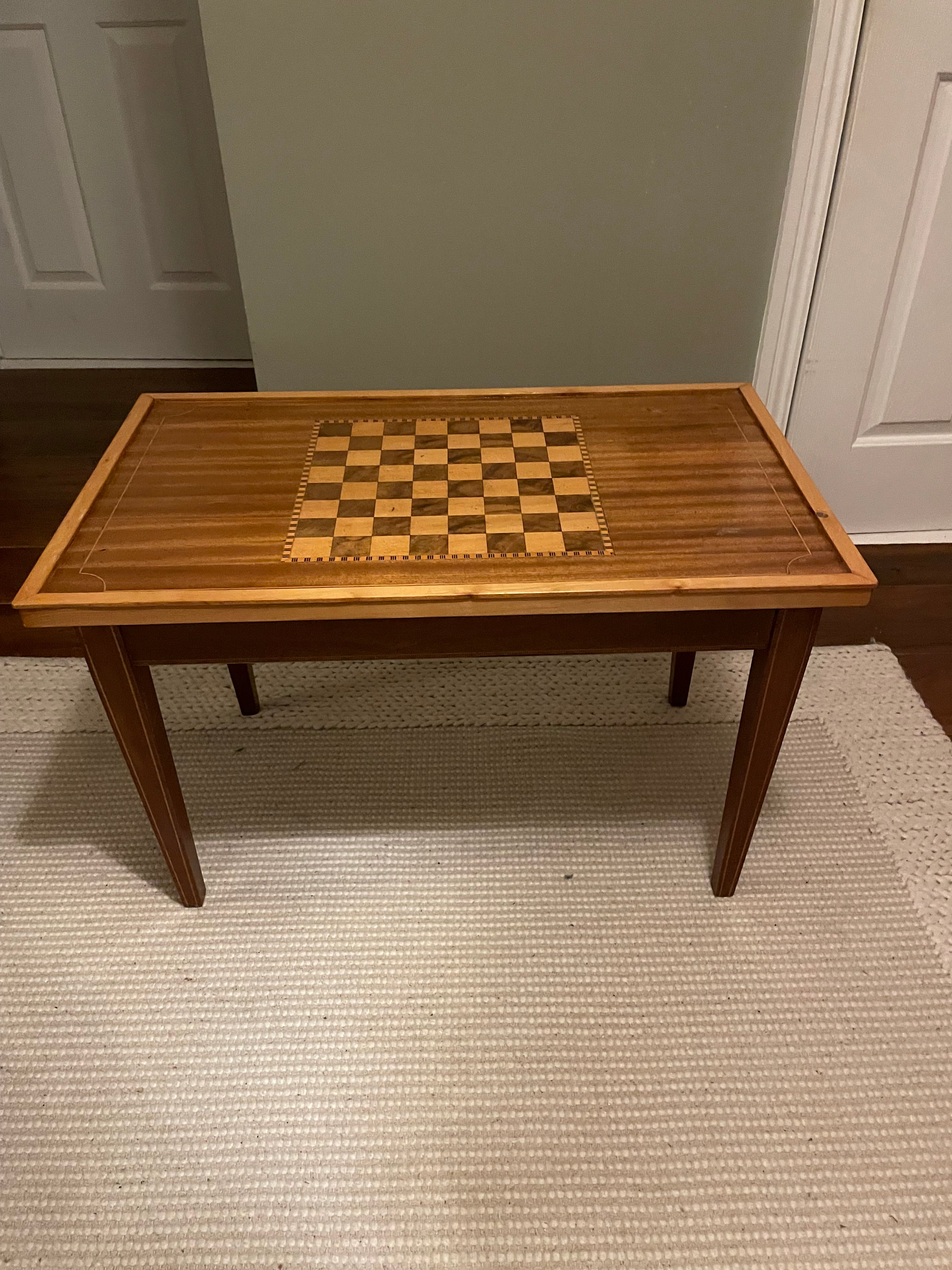Vintage chess table