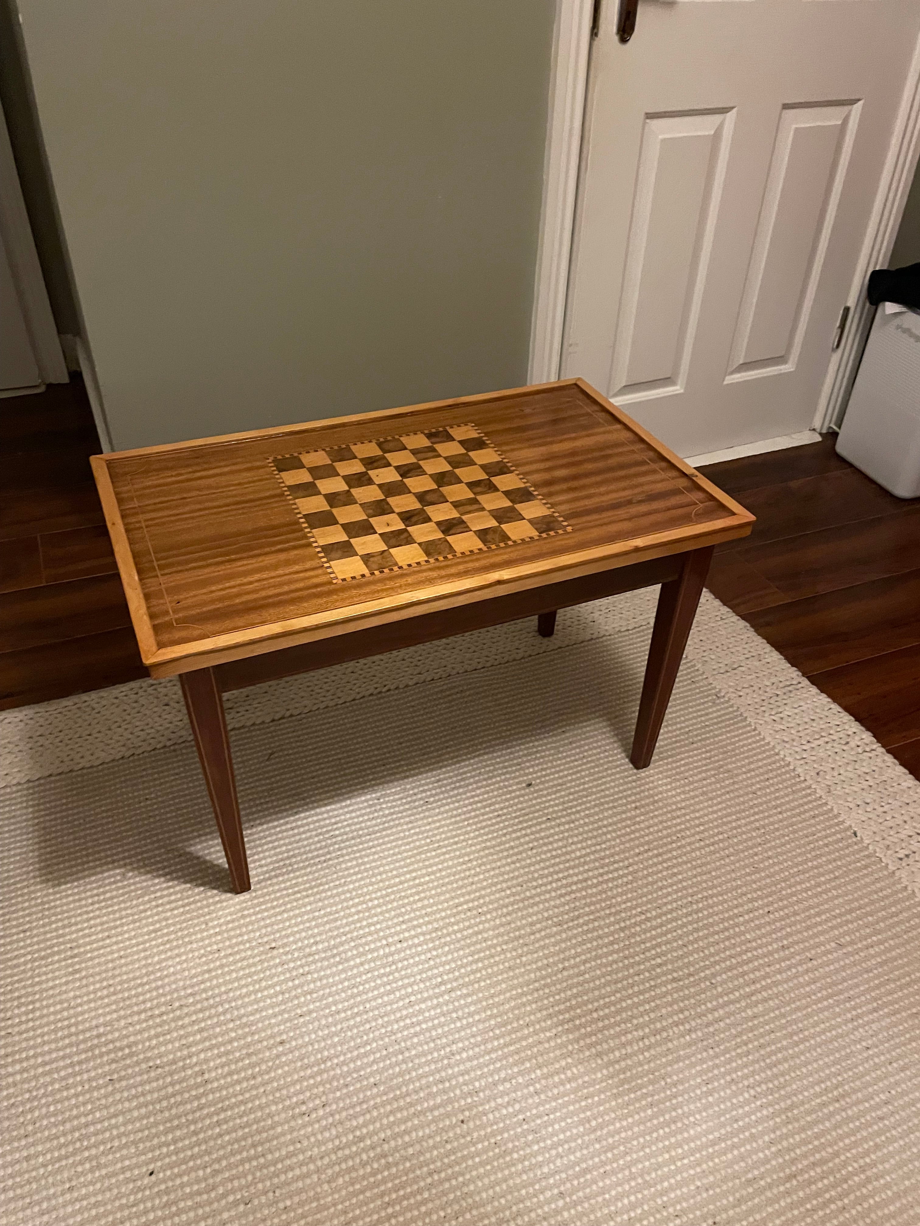 Vintage chess table