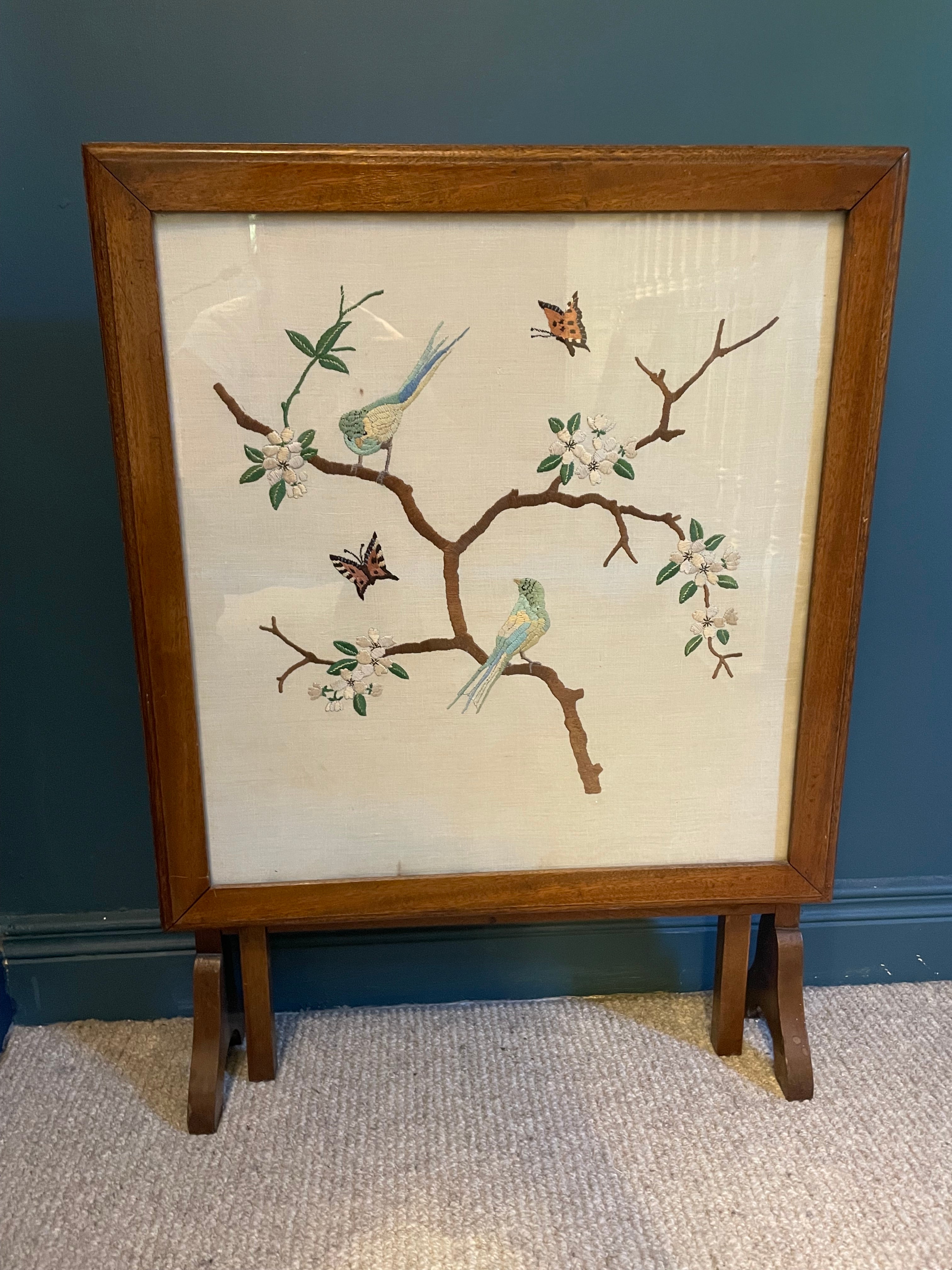 Vintage Chinese style fire screen by Grace & Joy Furniture