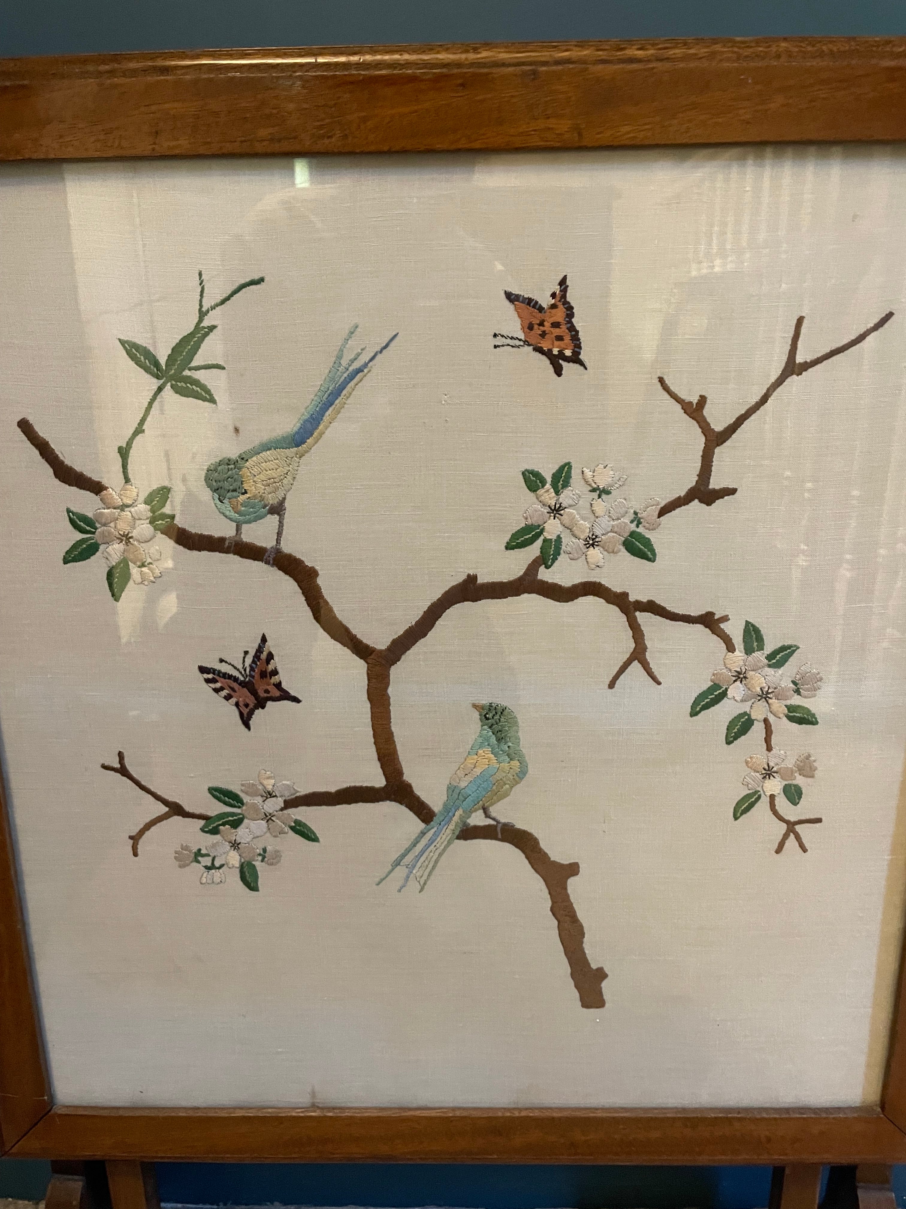 Vintage Chinese style fire screen by Grace & Joy Furniture