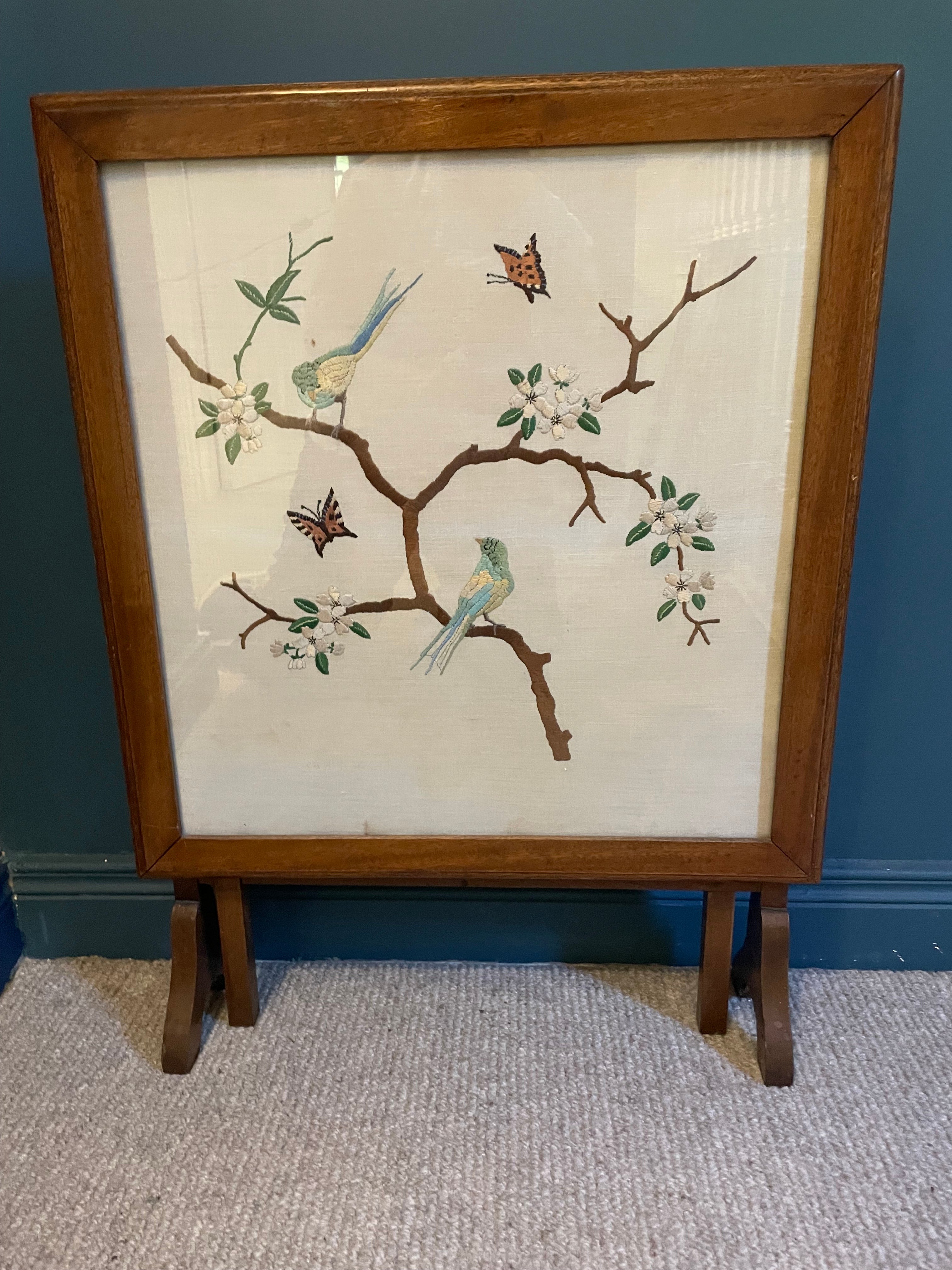 Vintage Chinese style fire screen by Grace & Joy Furniture