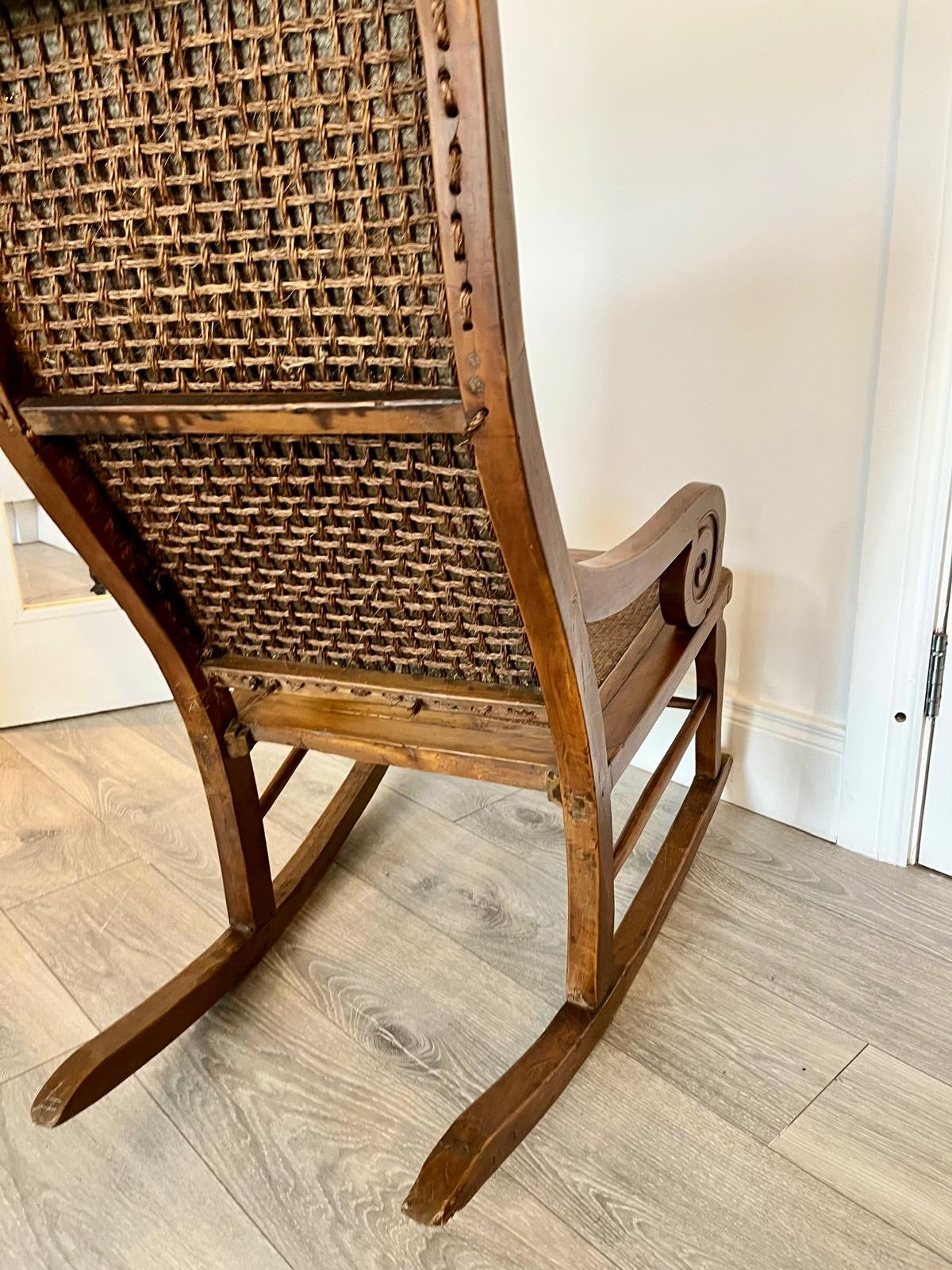 Vintage Indonesian rocking chair