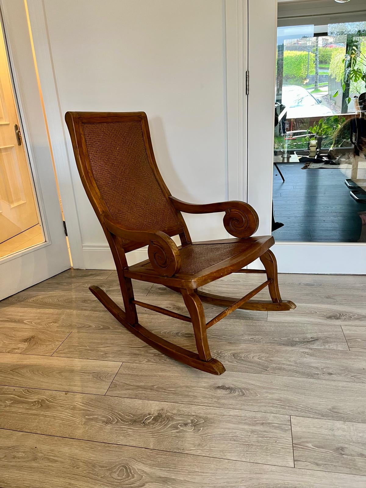 Vintage Indonesian rocking chair