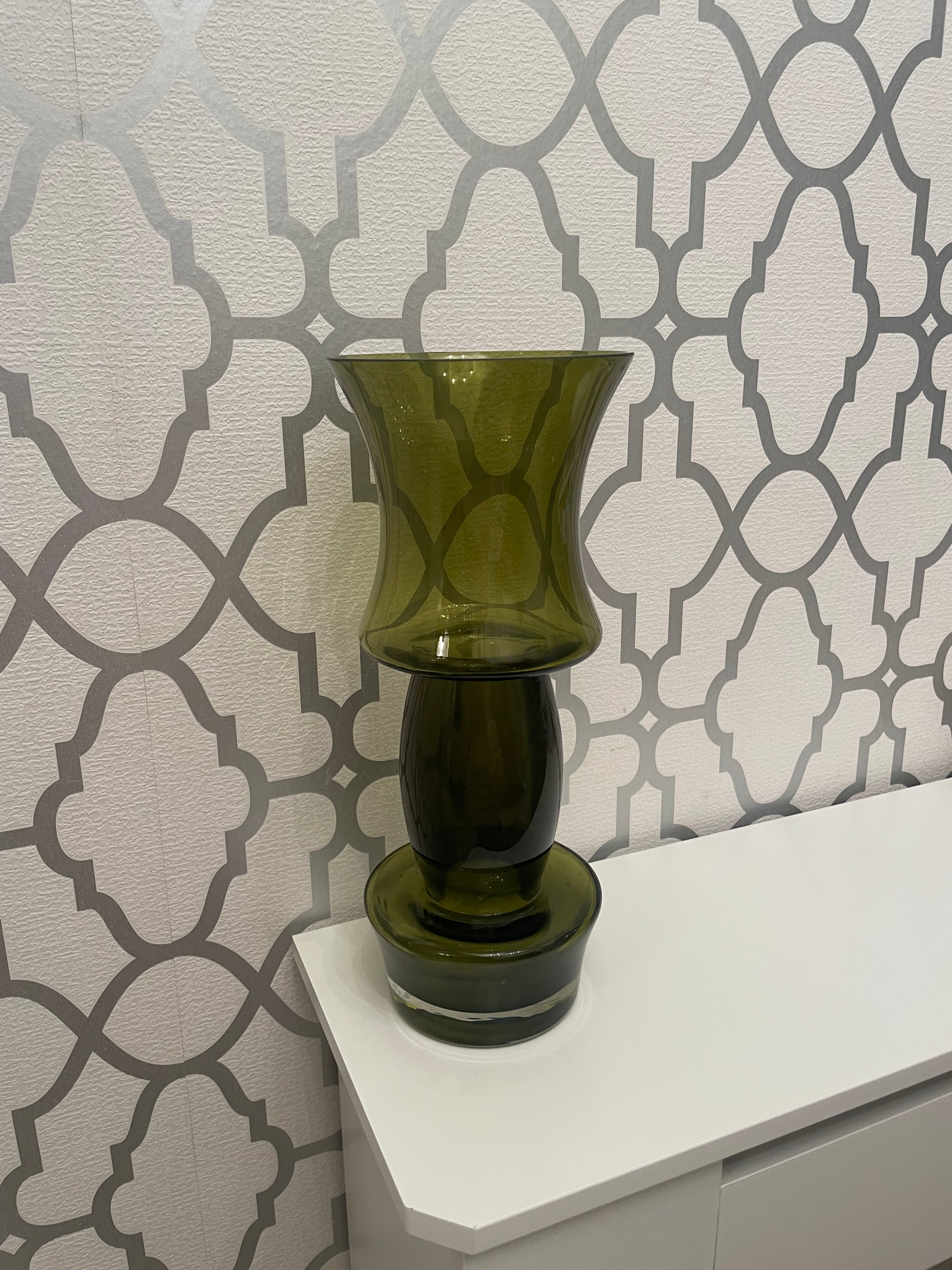 Vintage Scandinavian glass vase