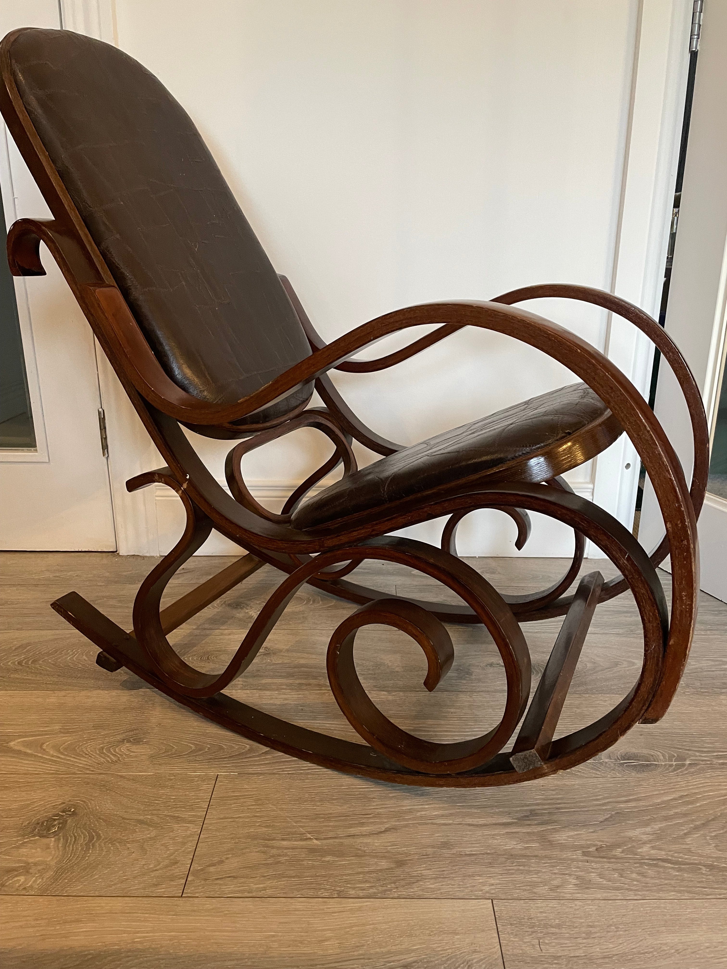 Vintage Thonet style bentwood Rocking Chair