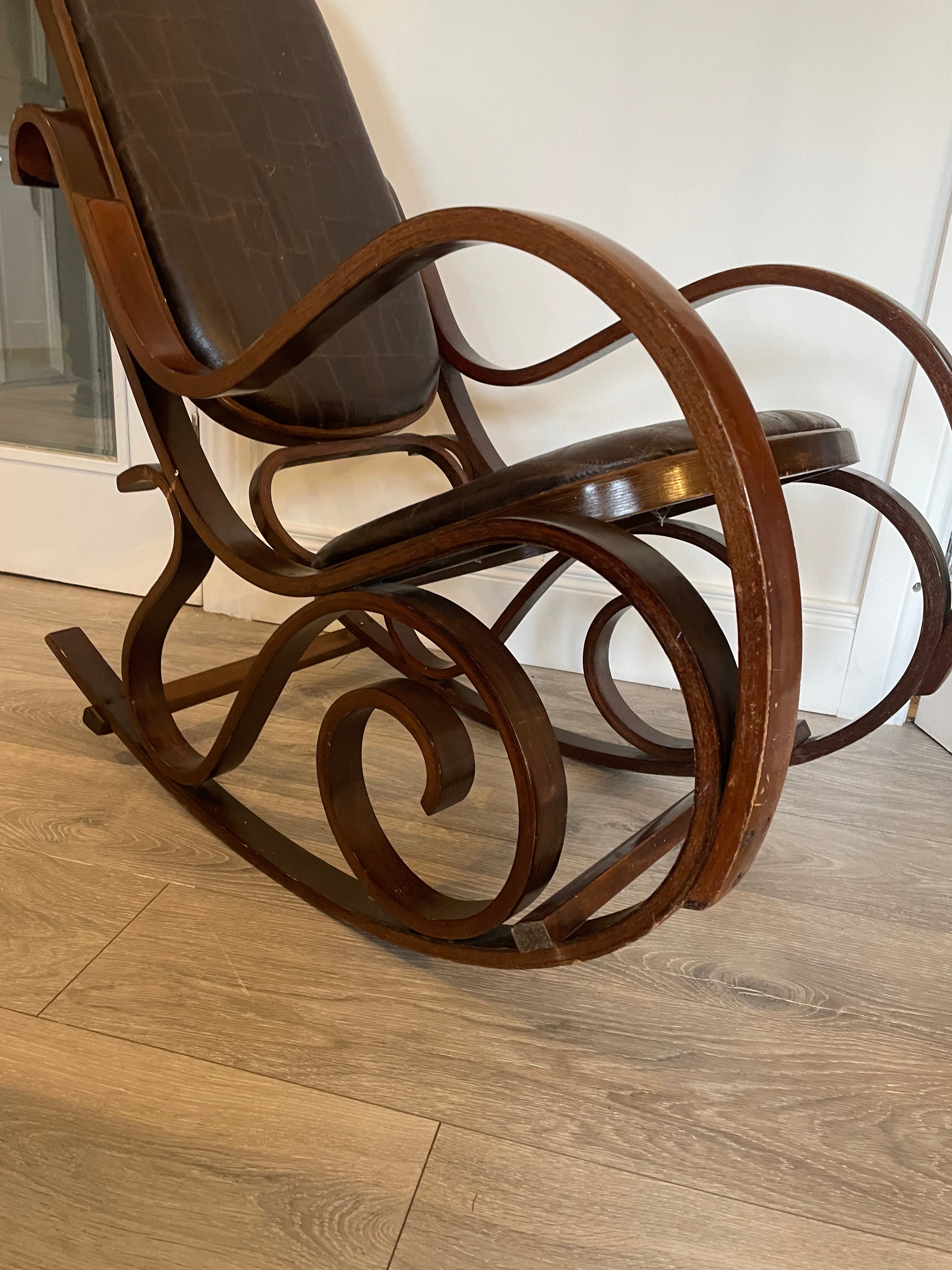 Vintage Thonet style bentwood Rocking Chair