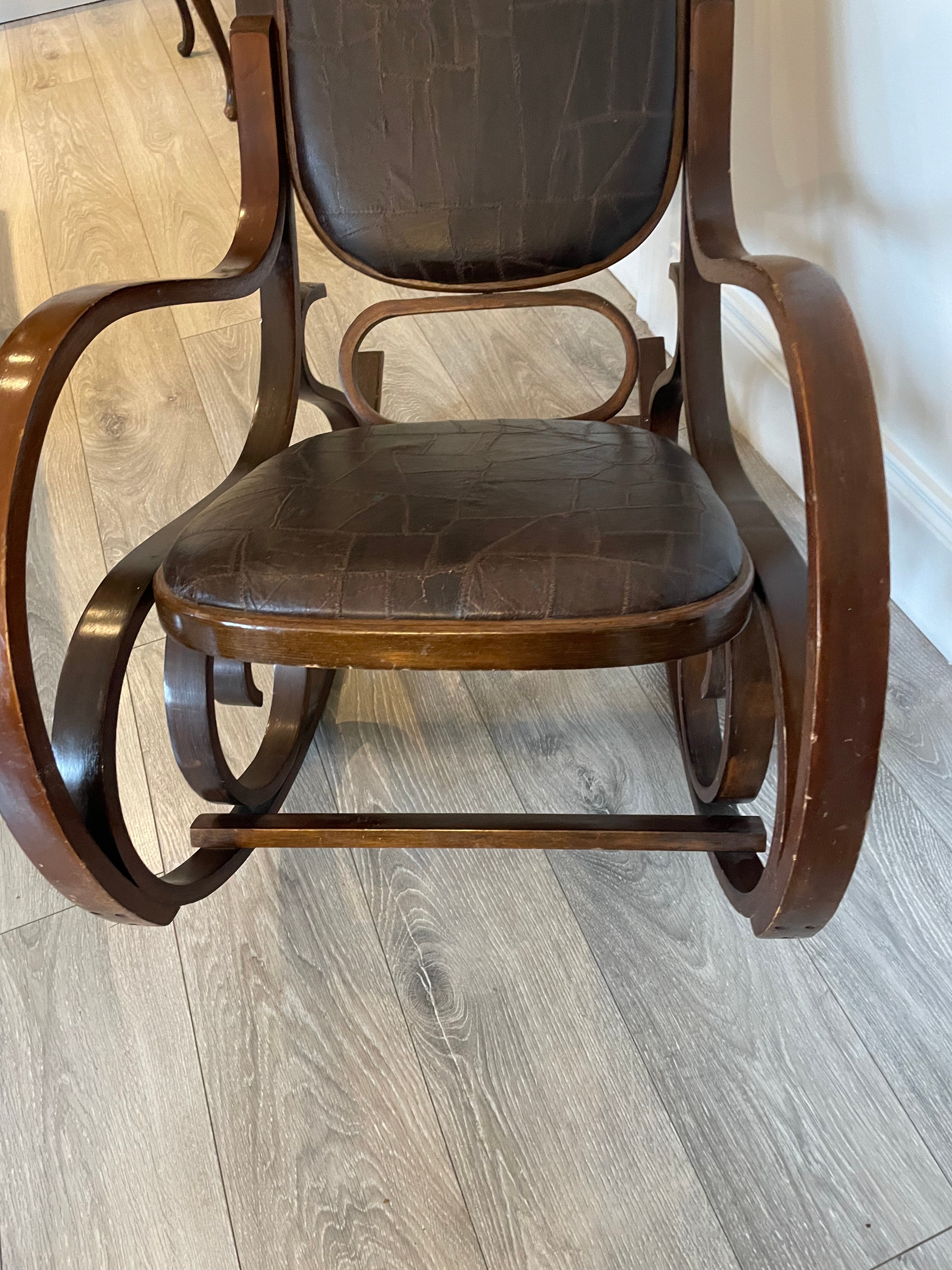 Vintage Thonet style bentwood Rocking Chair